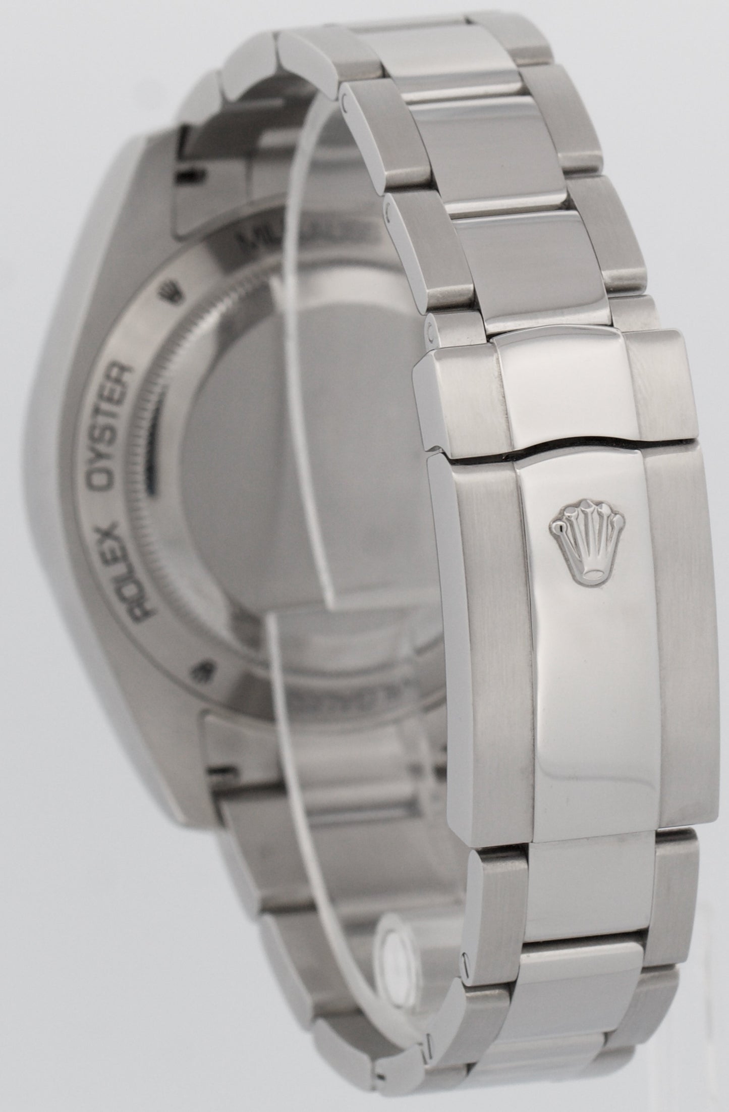 Rolex Milgauss BLACK Orange Stainless Steel 40mm Smooth Oyster 116400 GV BOX