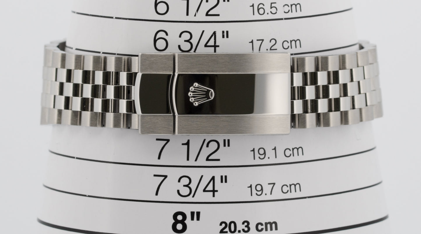 2018 PAPERS Rolex DateJust 41 WHITE 18K Steel JUBILEE Fluted 41mm 126334 BOX