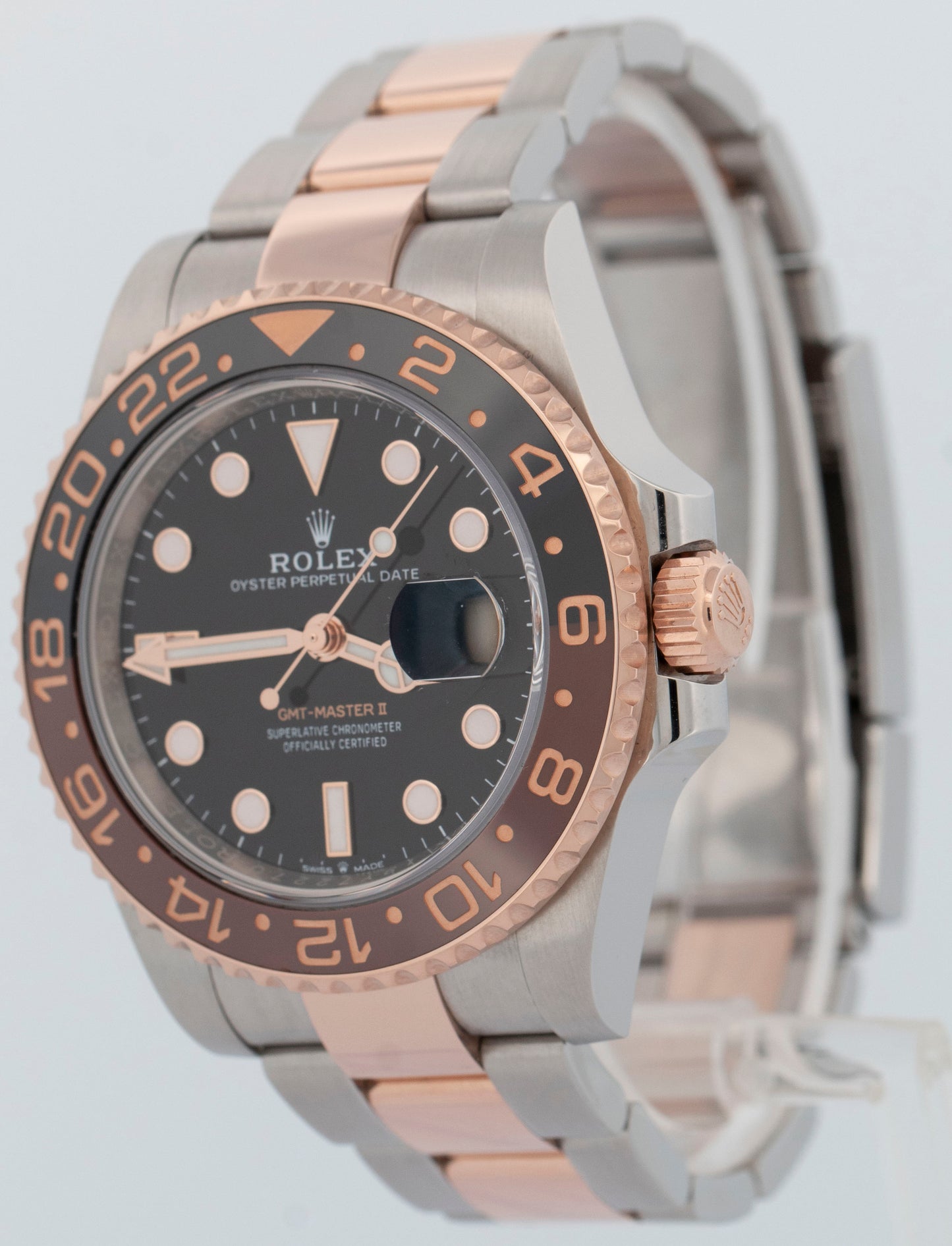 2024 NEW PAPERS Rolex GMT-Master II ROOT-BEER 18K Rose Gold 40mm 126711 CHNR BOX