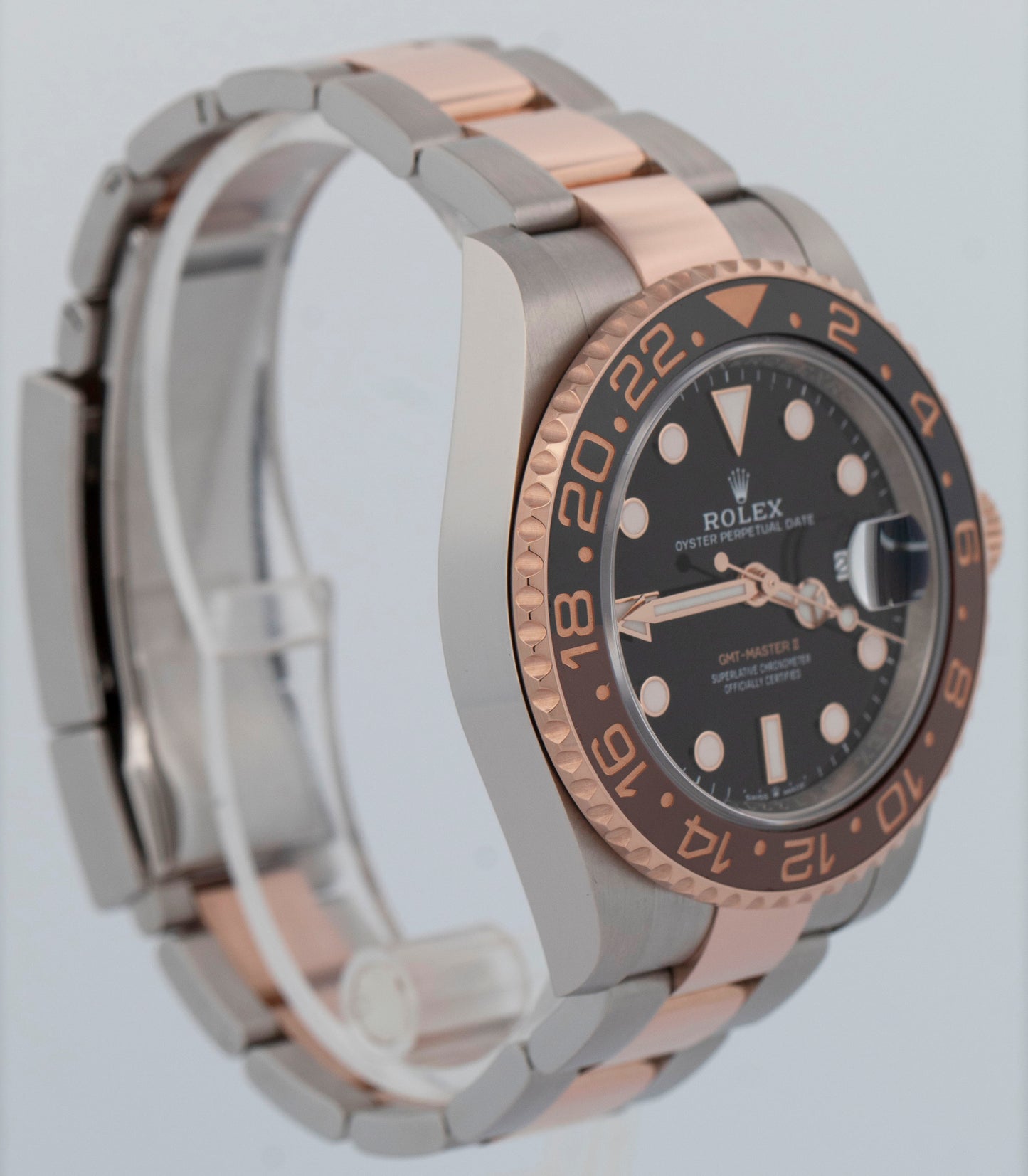 2024 NEW PAPERS Rolex GMT-Master II ROOT-BEER 18K Rose Gold 40mm 126711 CHNR BOX