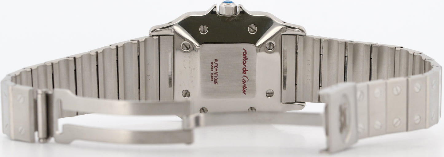 Cartier Santos Carrée 29mm AUTOMATIC Roman WHITE Stainless Steel 2960 Watch