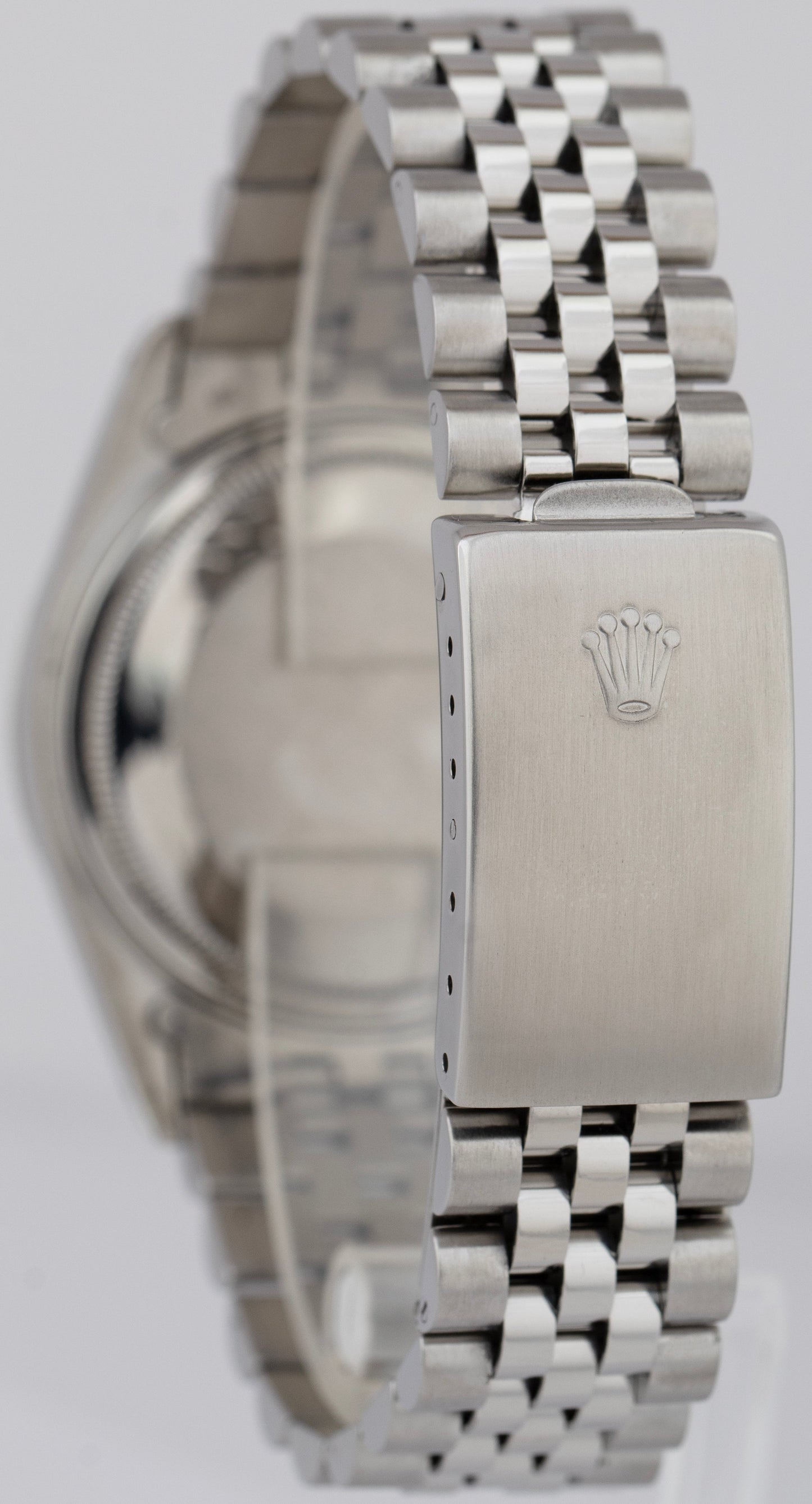 1986 Rolex DateJust 36mm White Roman Jubilee Stainless Automatic Watch 16030