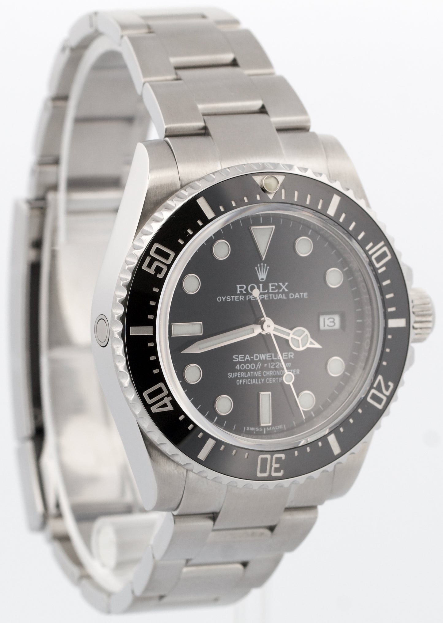 PAPERS Rolex Sea-Dweller 4000 BLACK 40mm Ceramic Steel SD4K Watch 116600 BOX