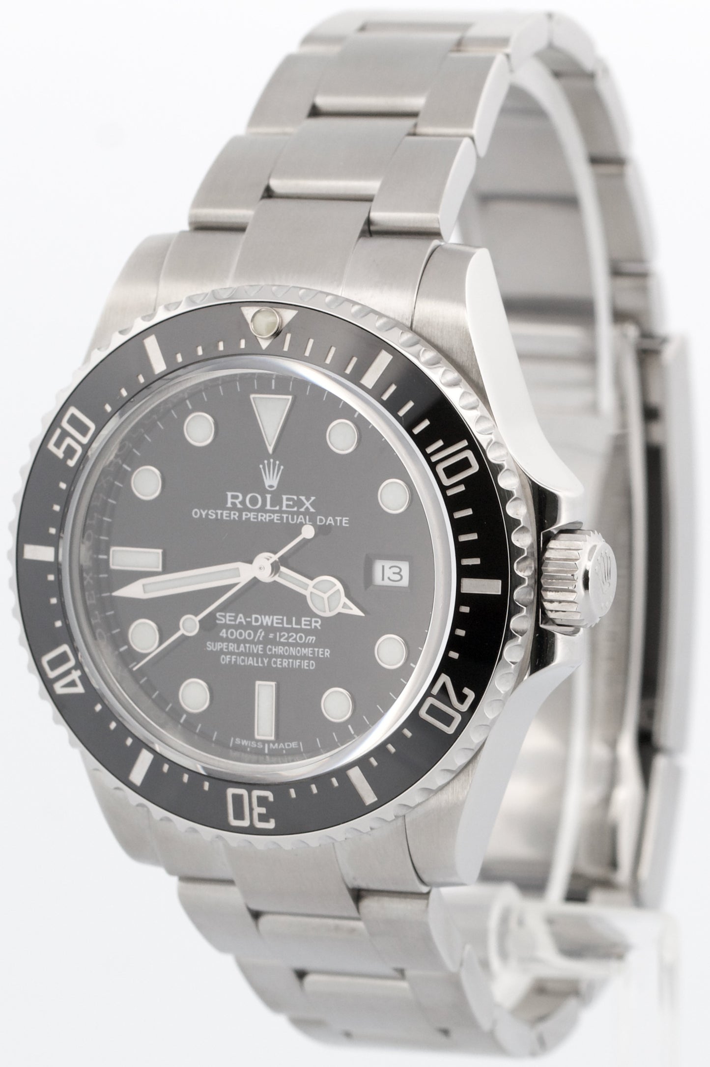 PAPERS Rolex Sea-Dweller 4000 BLACK 40mm Ceramic Steel SD4K Watch 116600 BOX