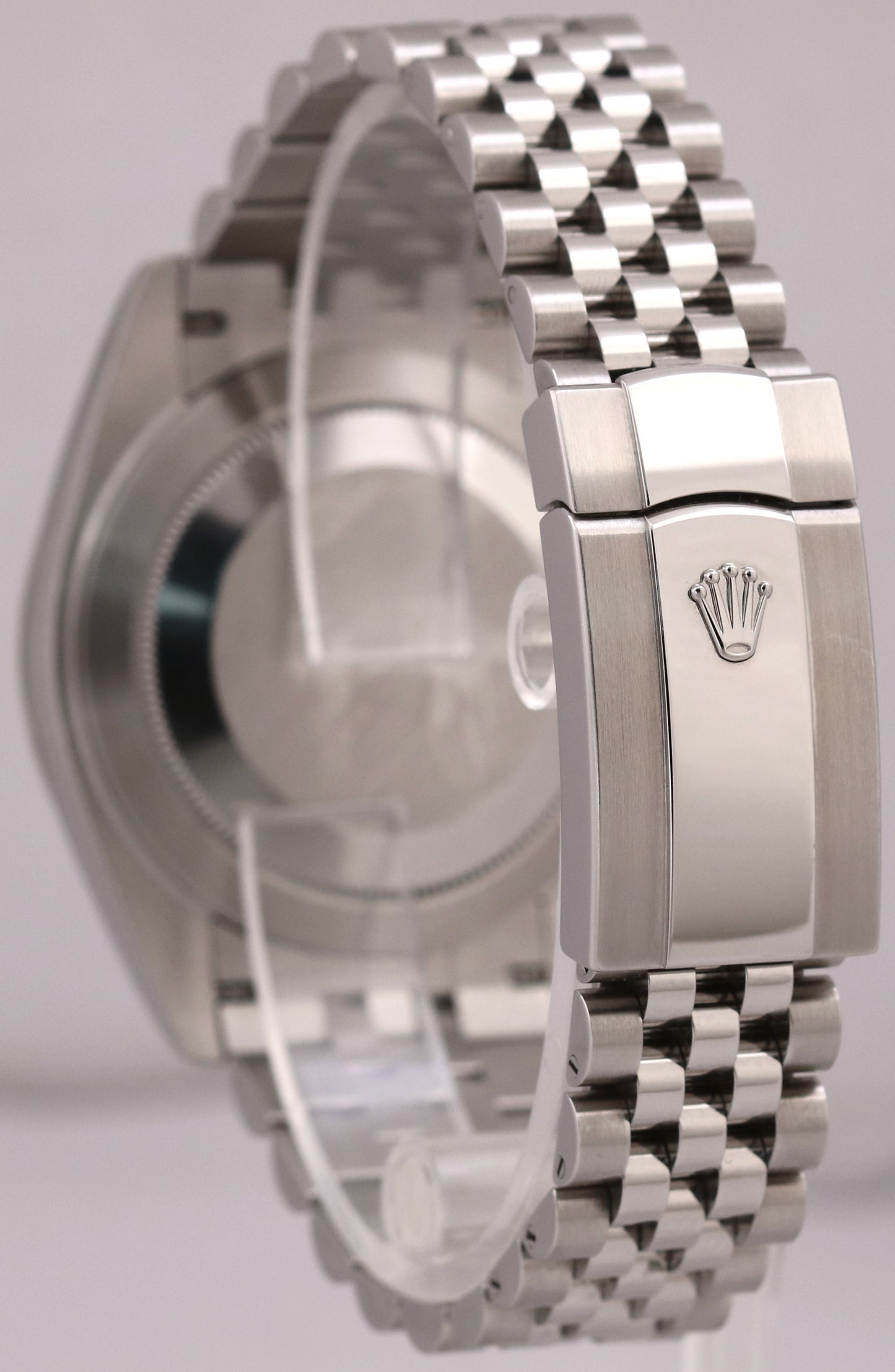 2024 PAPERS Rolex DateJust 41mm BLACK Steel 18K Gold Fluted JUBILEE 126334 BOX