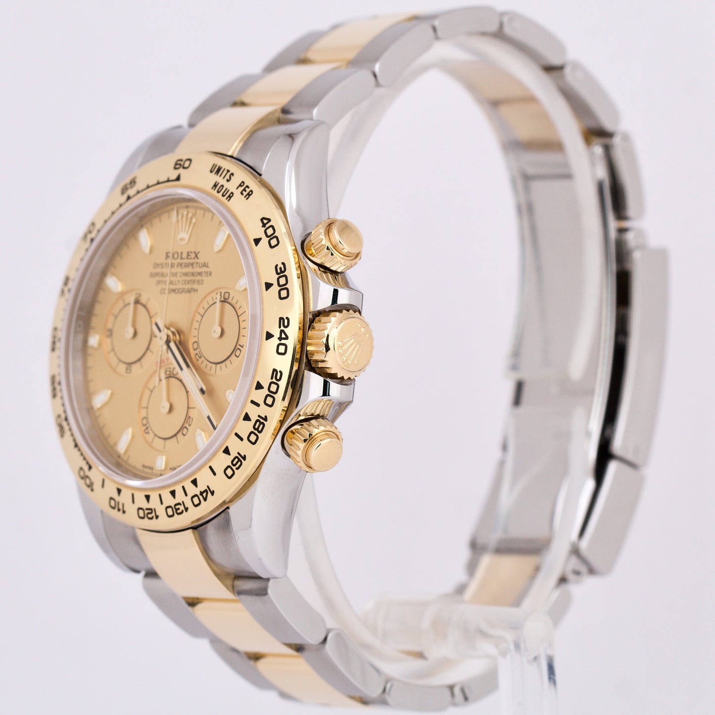 2022 PAPERS Rolex Daytona CHAMPAGNE Two-Tone 18K Yellow Gold Steel 116503 B+P