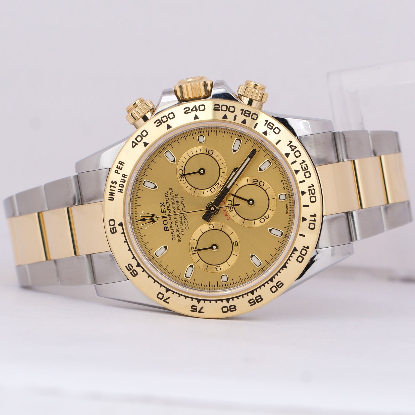 2022 PAPERS Rolex Daytona CHAMPAGNE Two-Tone 18K Yellow Gold Steel 116503 B+P