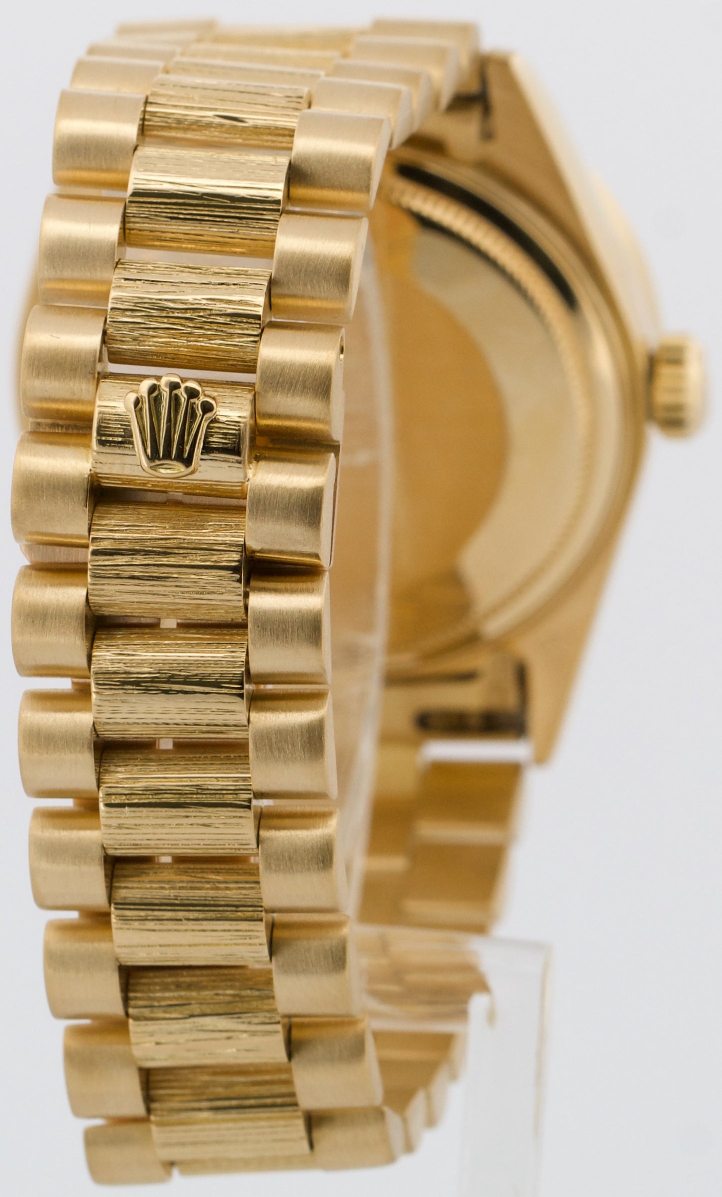 Rolex Day-Date President 18238 CHAMPAGNE DIAMOND 36mm BARK 18K Yellow Gold
