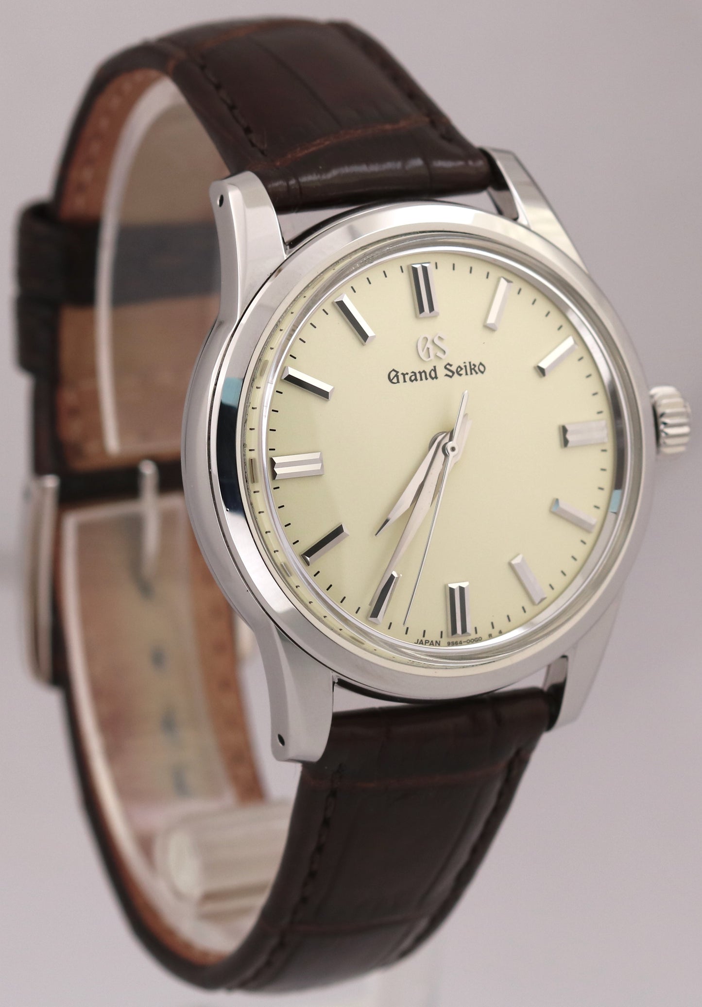 PAPERS Grand Seiko Elegance IVORY Stainless Steel Leather 37mm SBGW231G BOX