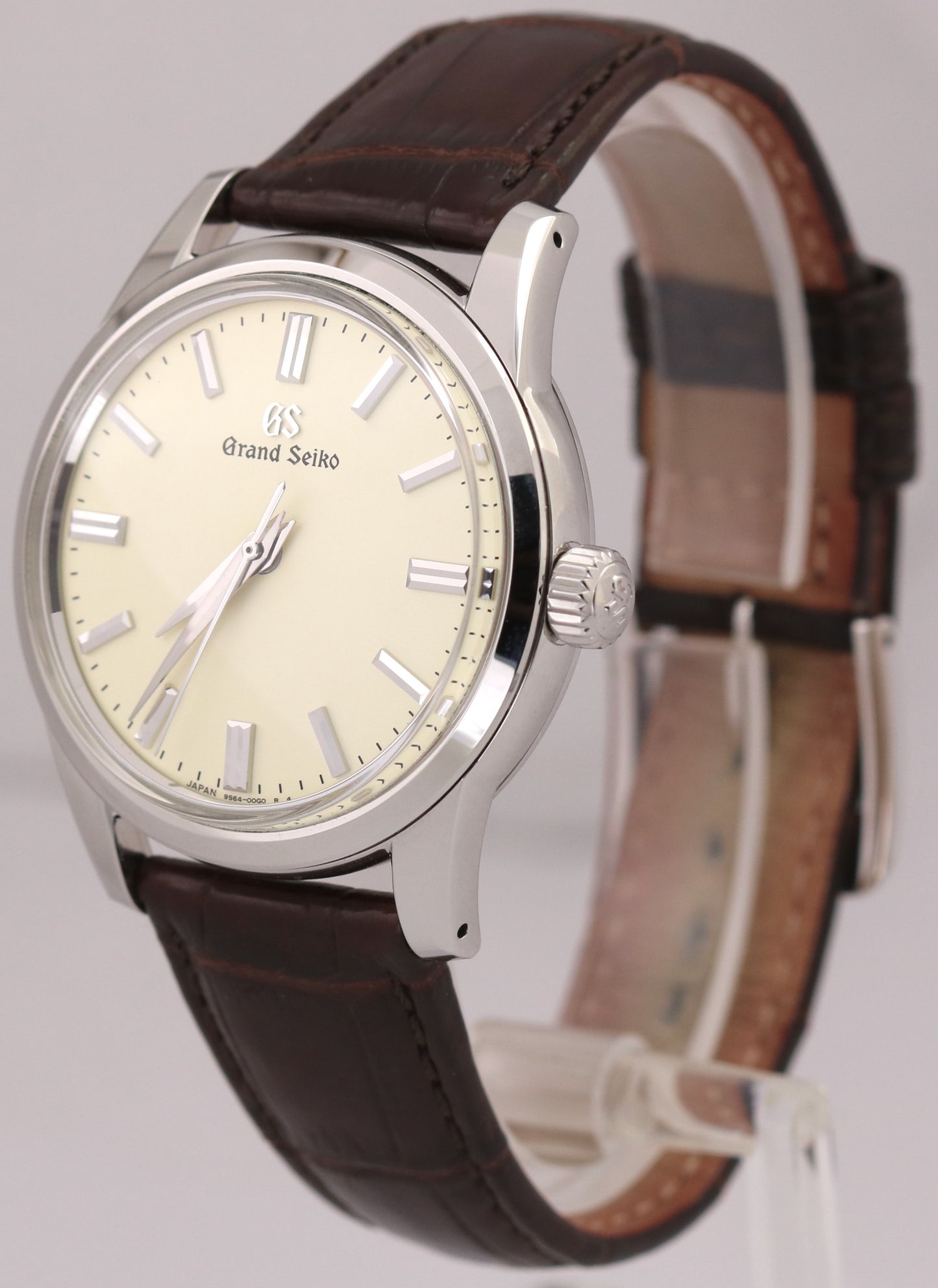 PAPERS Grand Seiko Elegance IVORY Stainless Steel Leather 37mm SBGW231G BOX