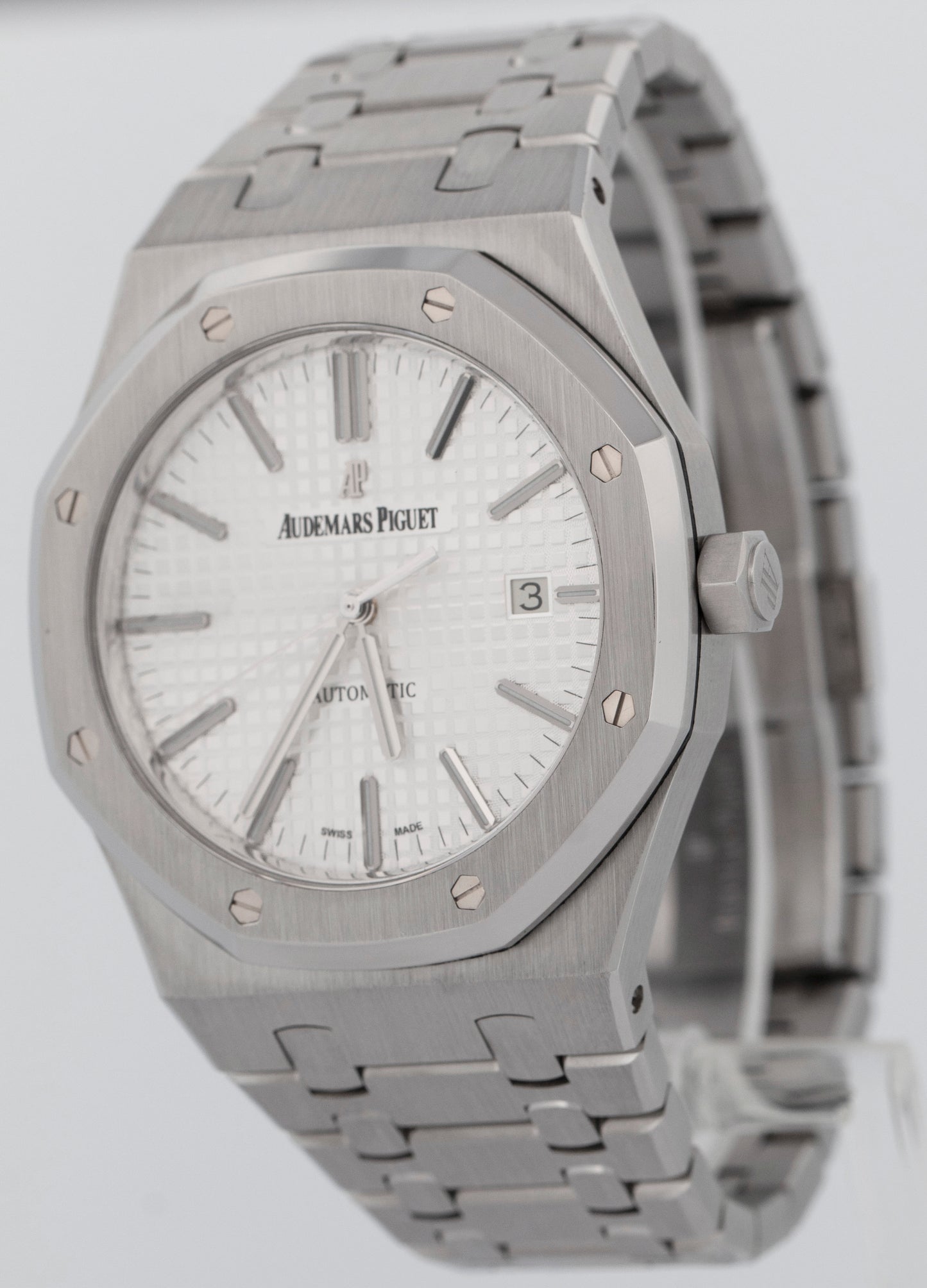 Audemars Piguet Royal Oak White Stainless Steel 41mm Watch 15400ST.OO.1220ST.02