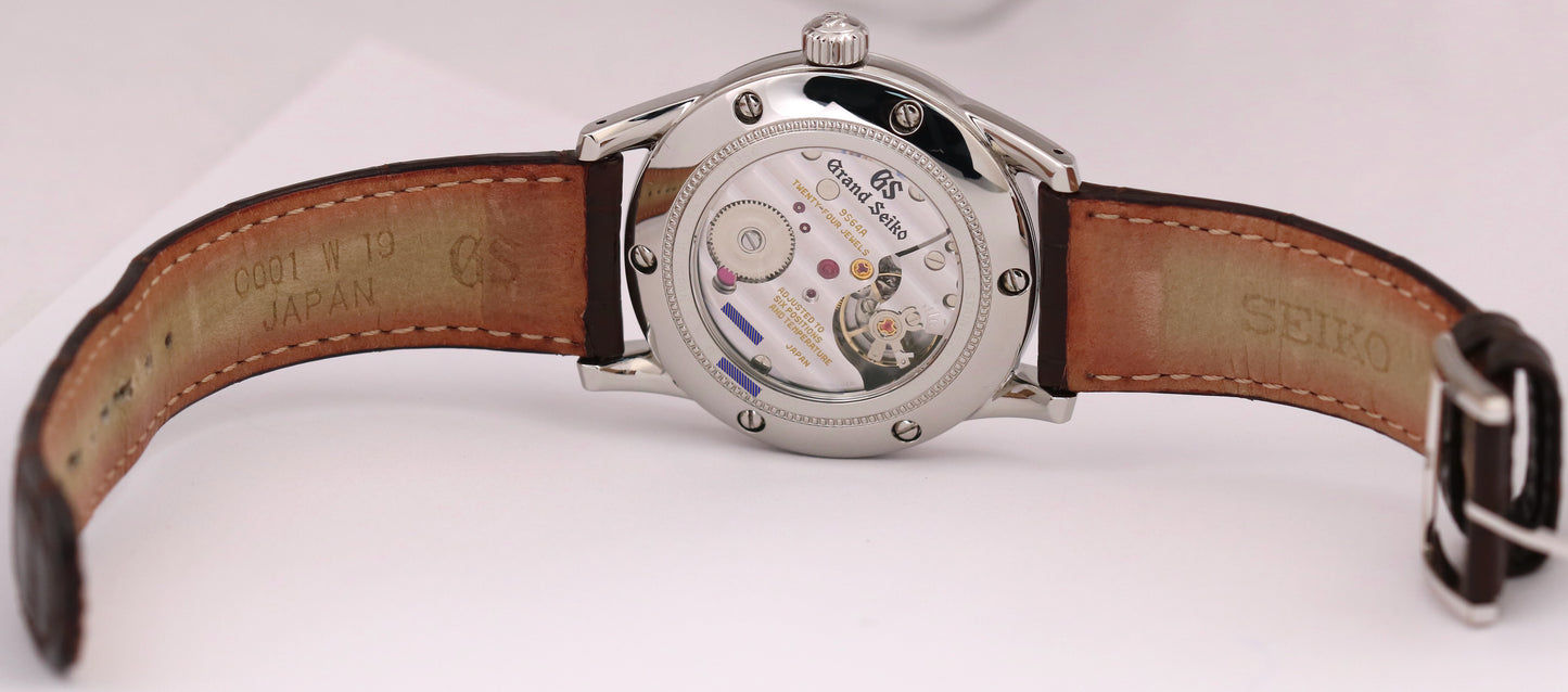 PAPERS Grand Seiko Elegance IVORY Stainless Steel Leather 37mm SBGW231G BOX