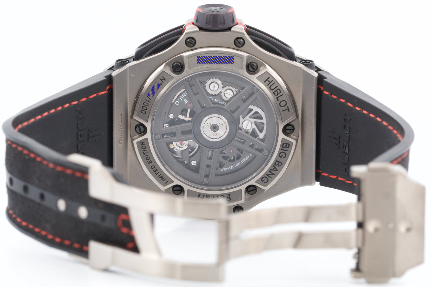 Hublot Big Bang FERRARI Unico SKELETON ARABIC Titanium 45mm Watch 402.NX.0123.WR