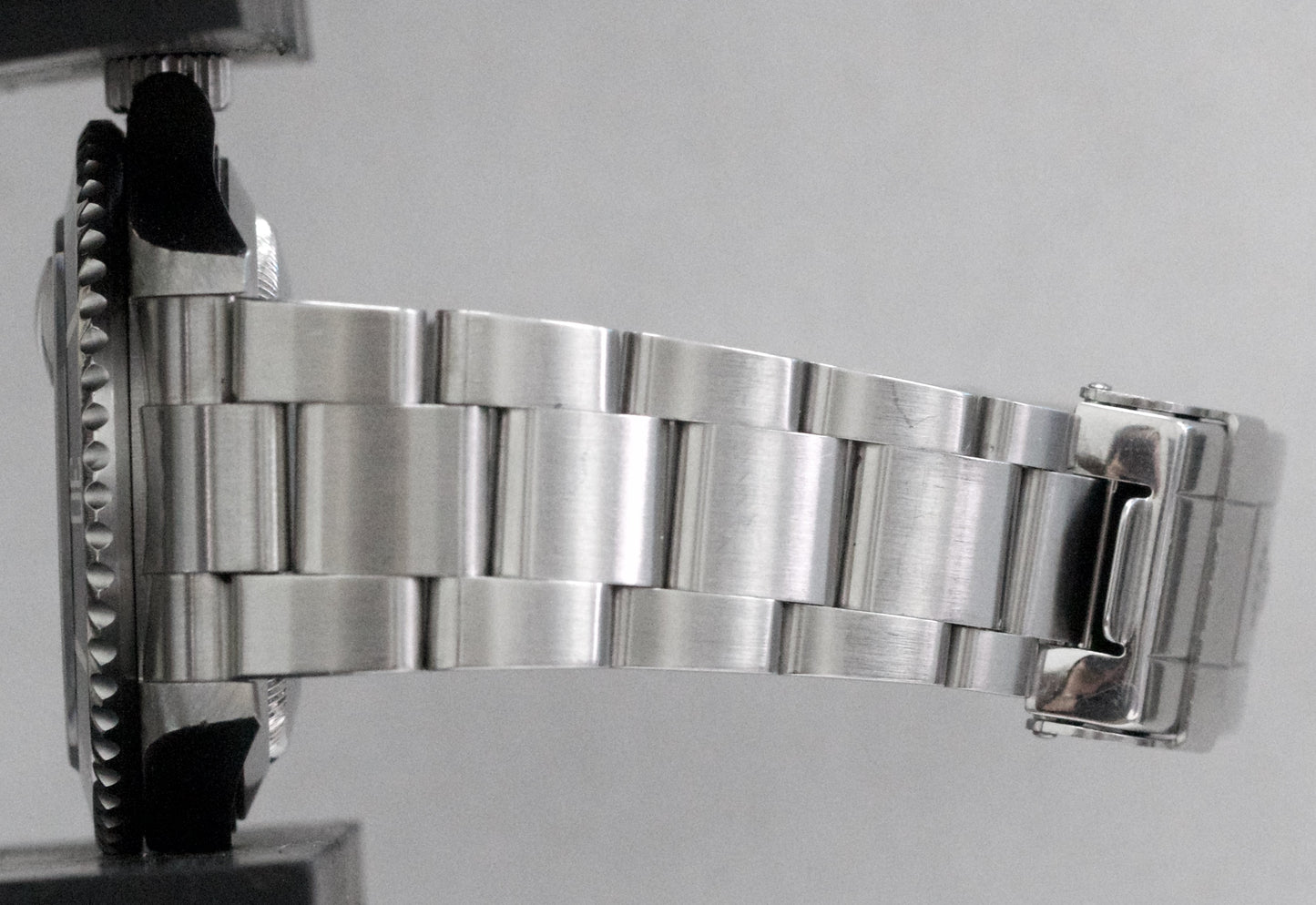 UNPOLISHED Rolex Submariner Date REHAUT Black Steel 40mm Oyster Watch 16610
