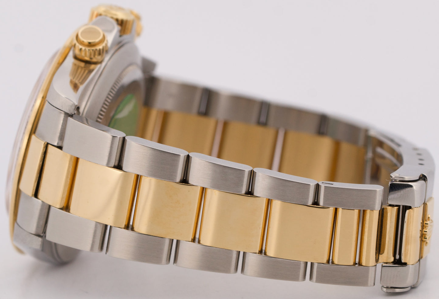 Rolex Daytona Cosmograph ZENITH White 18K Gold Steel INVERTED 6 Watch 16523