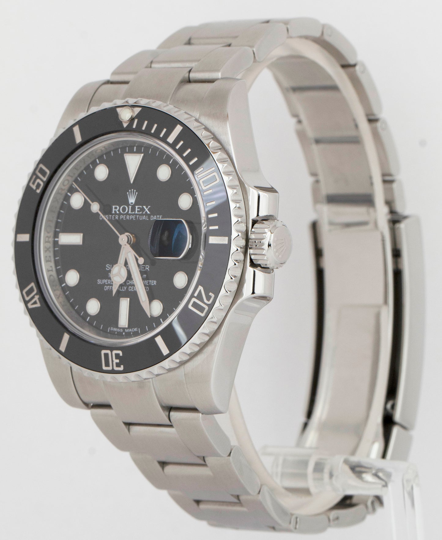 MINT Rolex Submariner 40mm Black PAPERS Ceramic Stainless Watch 116610 LN B+P