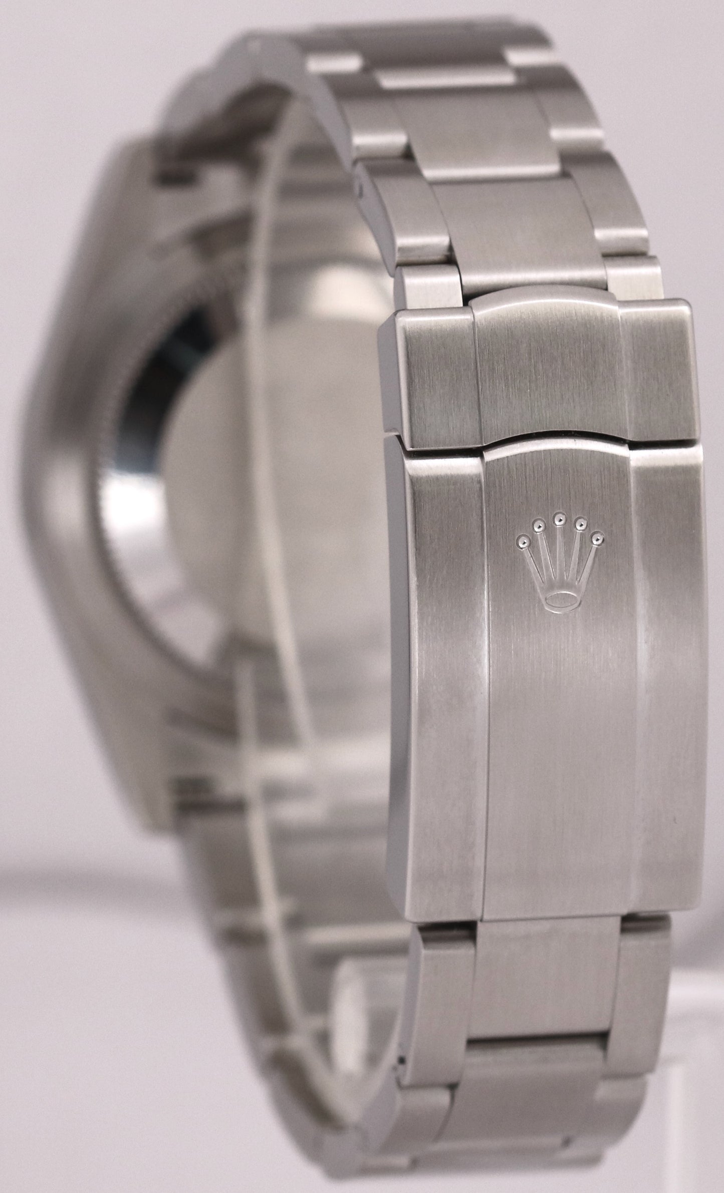 MINT 2022 PAPERS Rolex Oyster Perpetual BLACK Steel 34mm Oyster Watch 124200 BOX