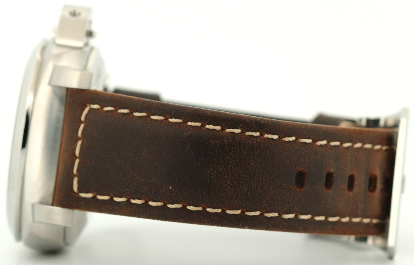 MINT Panerai Luminor Marina 1950 BLACK Stainless Steel Leather 44mm PAM00312