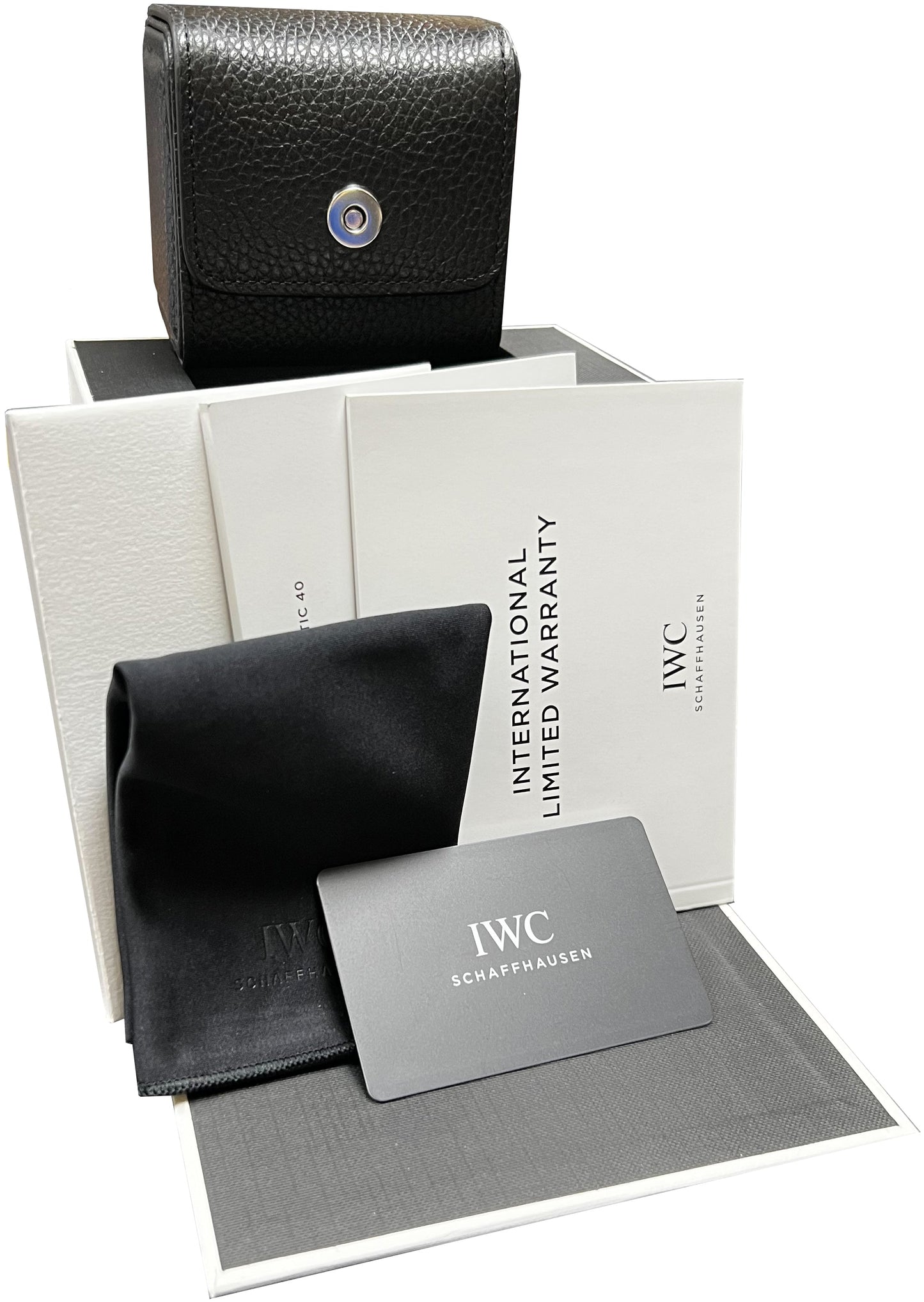 2021 IWC Portugieser PAPERS Steel Blue Arabic Dial 40mm Watch IW358305 B+P