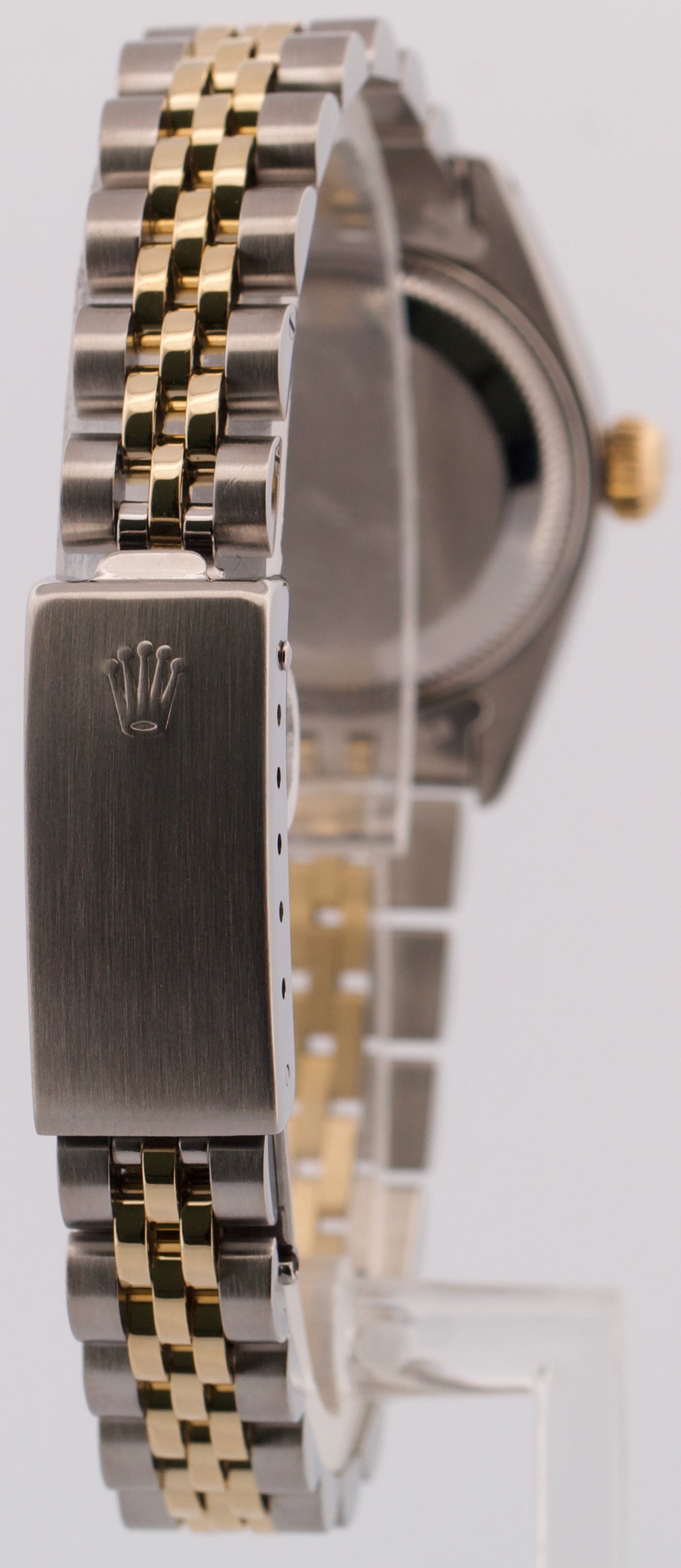 PAPERS Rolex DateJust 26mm WHITE ROMAN Two-Tone 18K JUBILEE Steel 69163 BOX