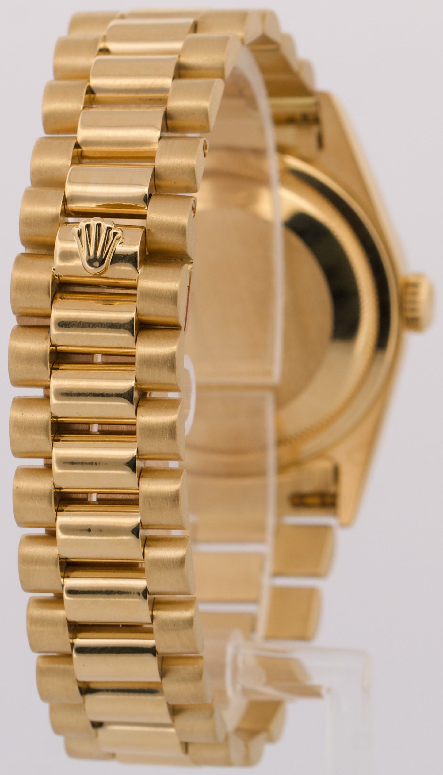 Rolex Day-Date President 36mm SILVERED CHAMPAGNE TAPESTRY 18K Gold 18238 BOX