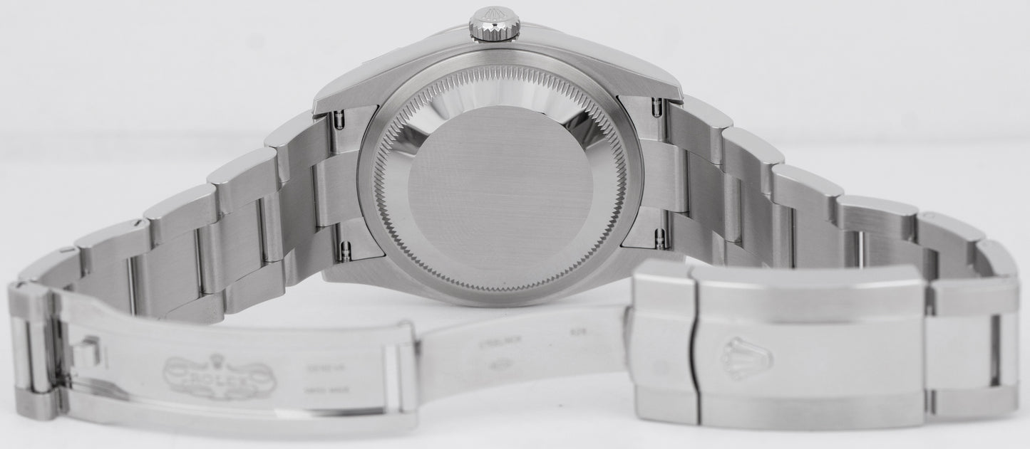 NEW 2023 PAPERS Rolex DateJust 36mm White Roman Steel Oyster Watch 126234 B+P