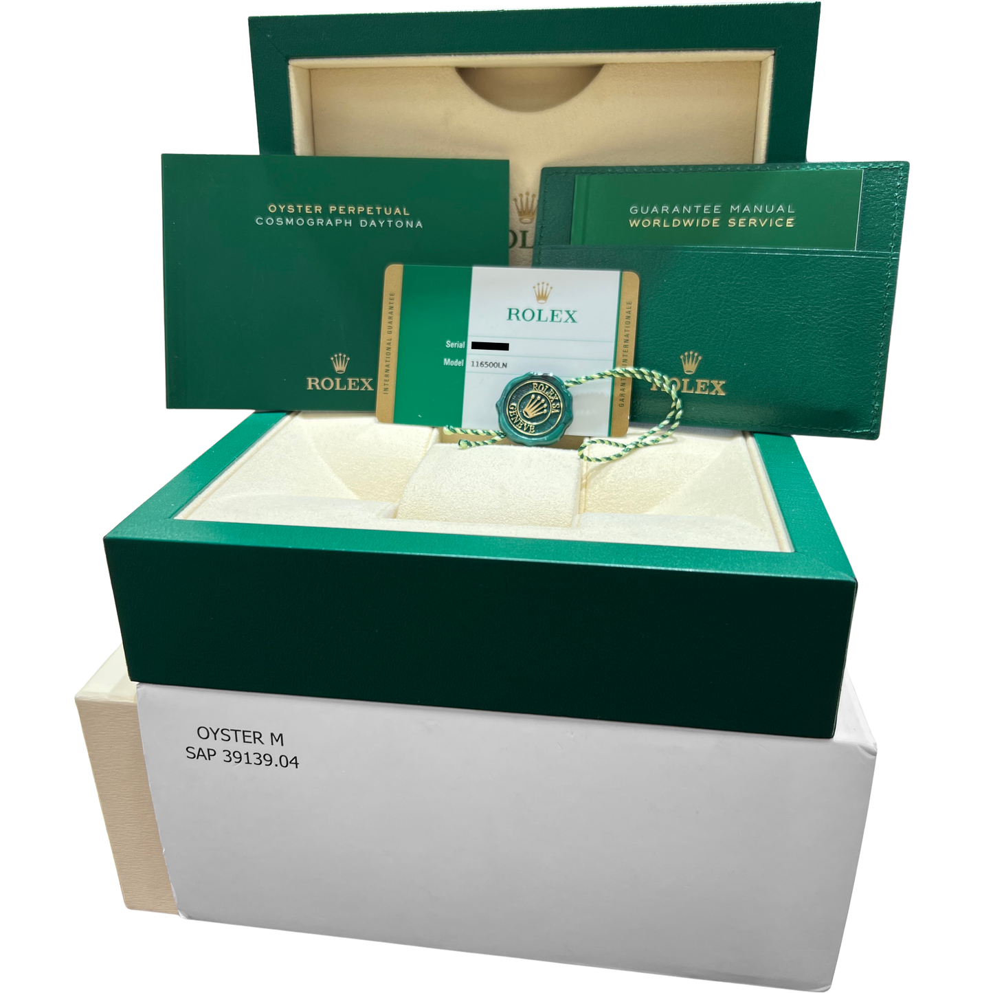 MINT PAPERS Rolex Daytona Cosmograph 40mm Stainless PANDA Watch 116500 LN BOX