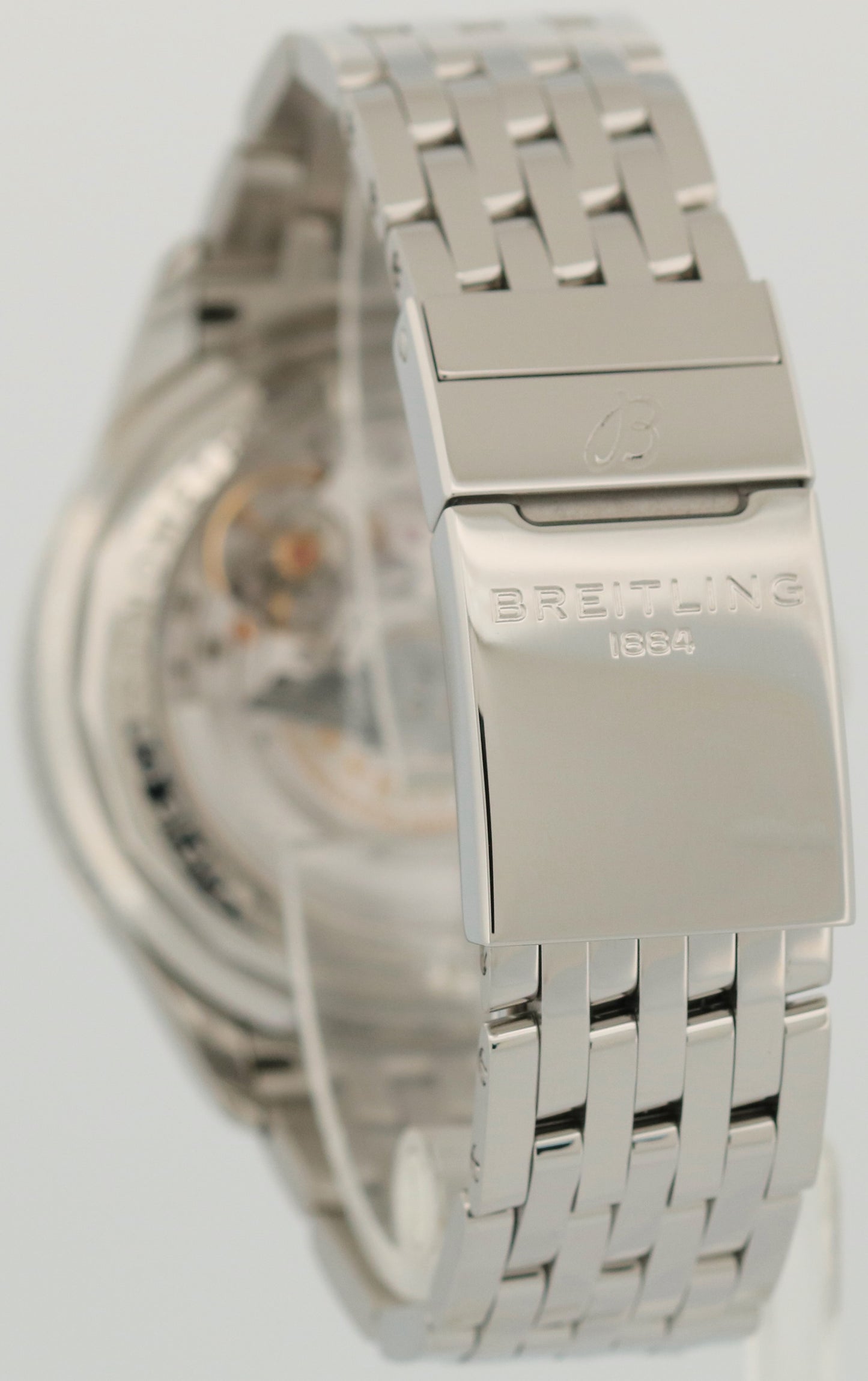 MINT Breitling Premier B01 BENTLEY 42mm Stainless Steel BROWN Date Watch AB0118