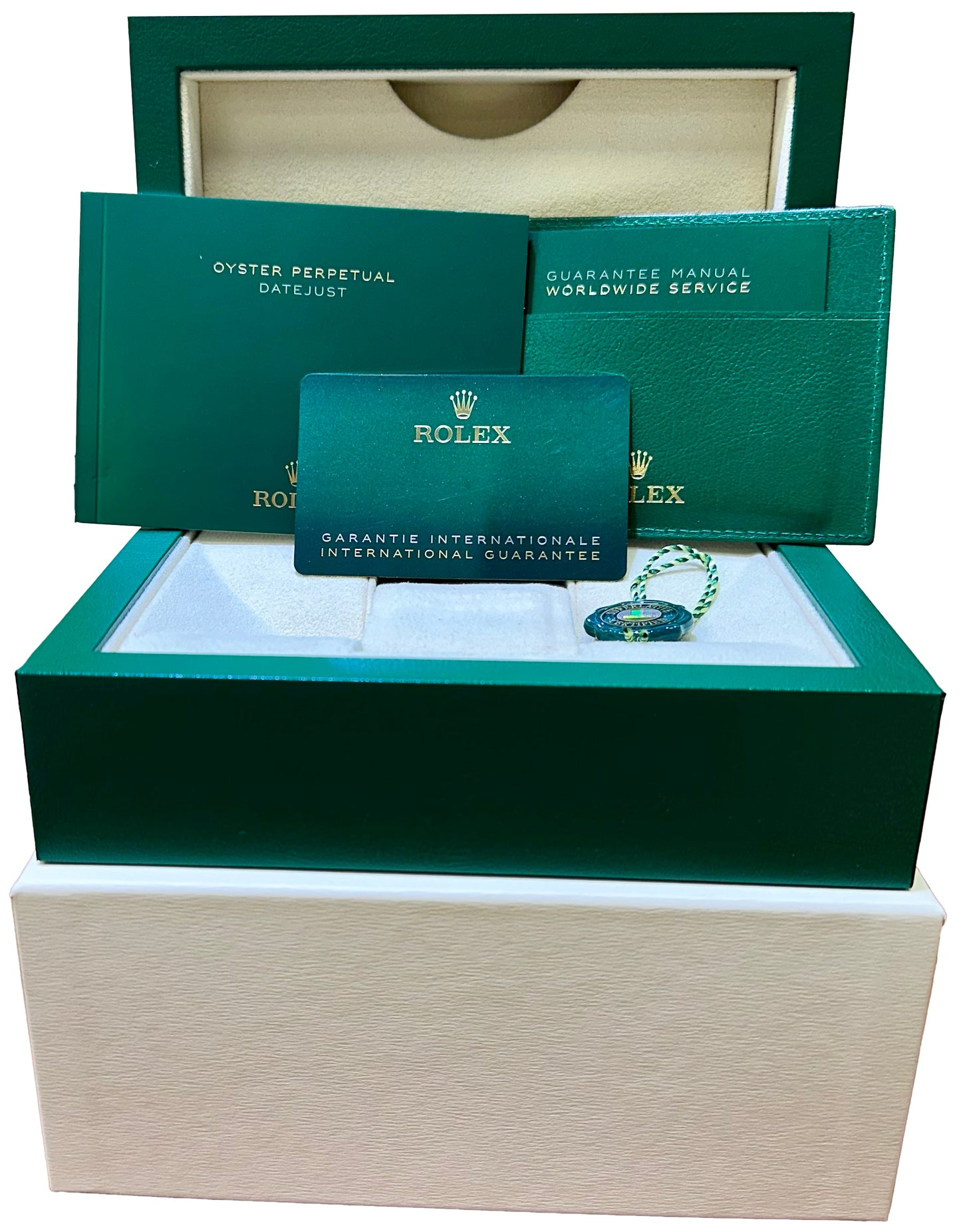 2022 PAPERS Rolex DateJust Wimbledon Rose Gold Two-Tone Oyster 126331 41mm B+P