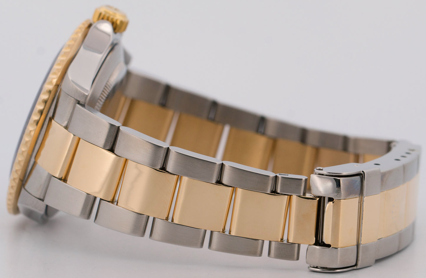 Rolex Submariner Date 40mm BLUE Two-Tone 18K Yellow Gold GOLD BUCKLE 16613