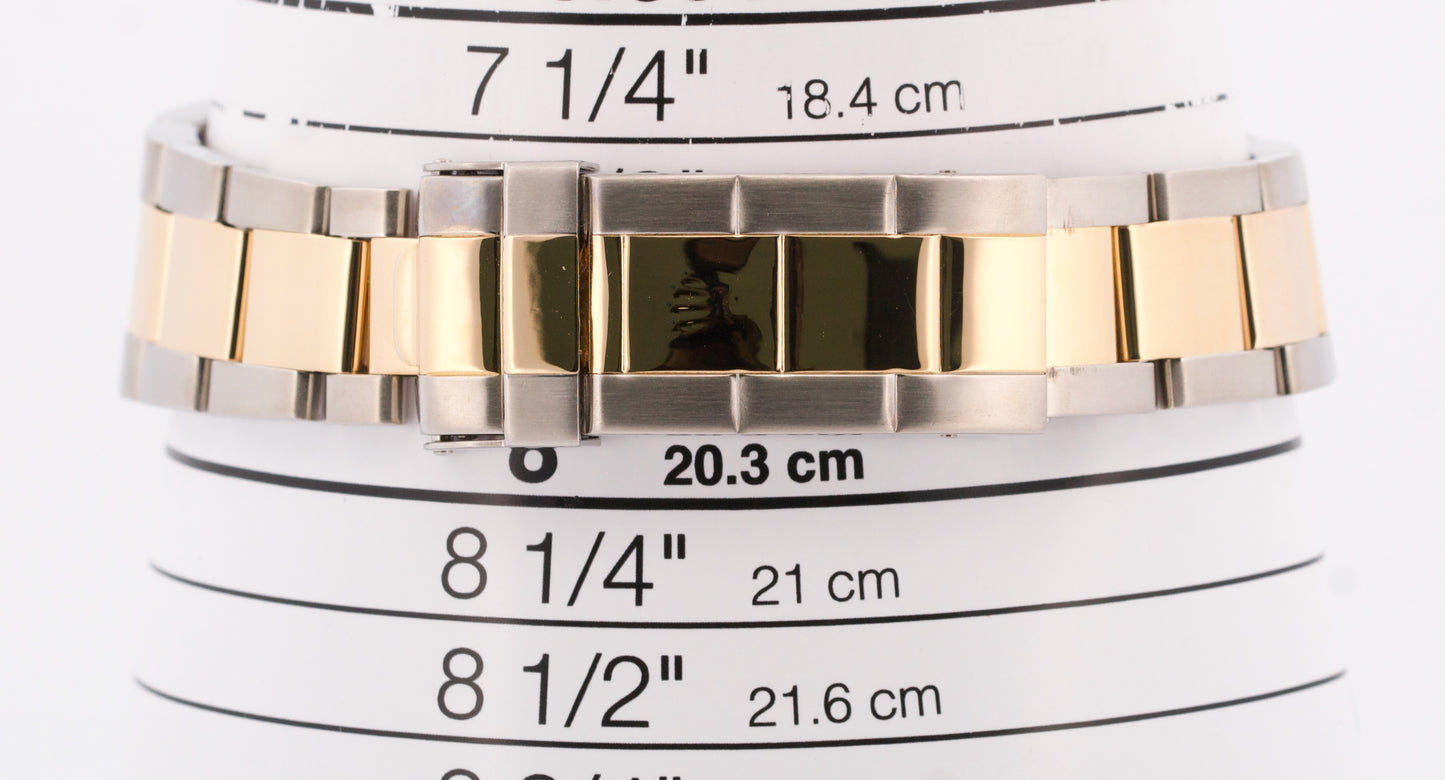 Rolex Submariner Date 40mm BLUE Two-Tone 18K Yellow Gold GOLD BUCKLE 16613