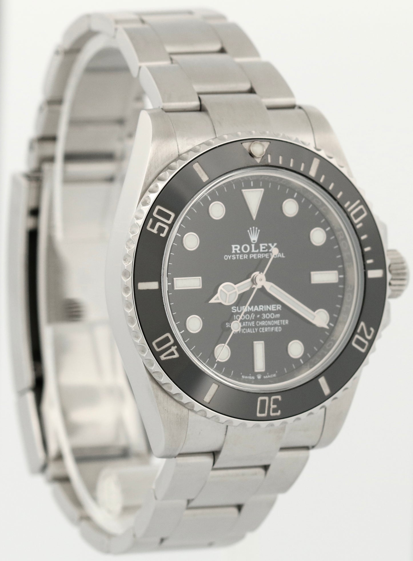 NEW PAPERS Rolex Submariner No-Date Stainless Steel 41mm Ceramic 124060 LN BOX
