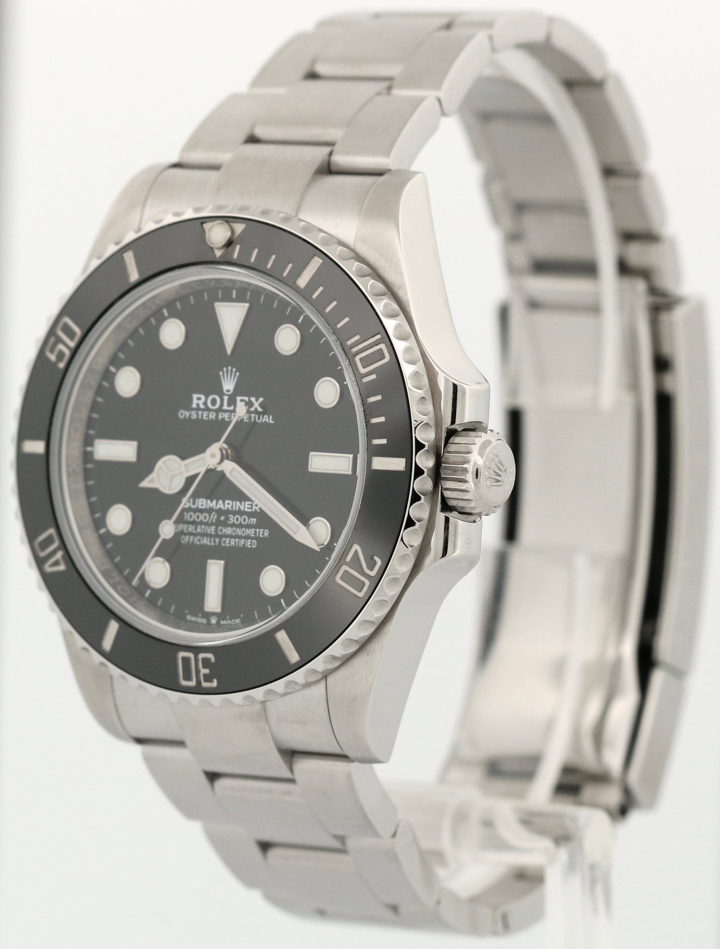 NEW PAPERS Rolex Submariner No-Date Stainless Steel 41mm Ceramic 124060 LN BOX