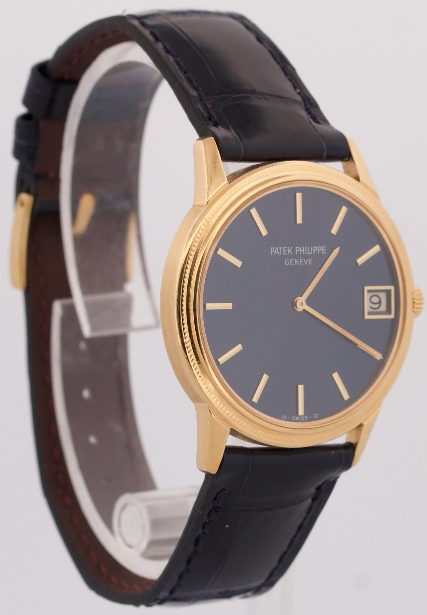 Patek Philippe Calatrava BLUE 18K Yellow Gold Leather Automatic 33mm 3602J