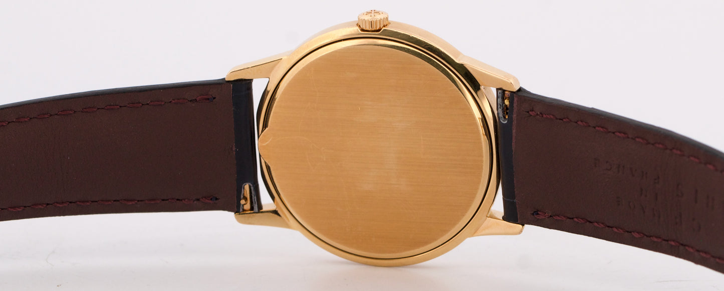 Patek Philippe Calatrava BLUE 18K Yellow Gold Leather Automatic 33mm 3602J