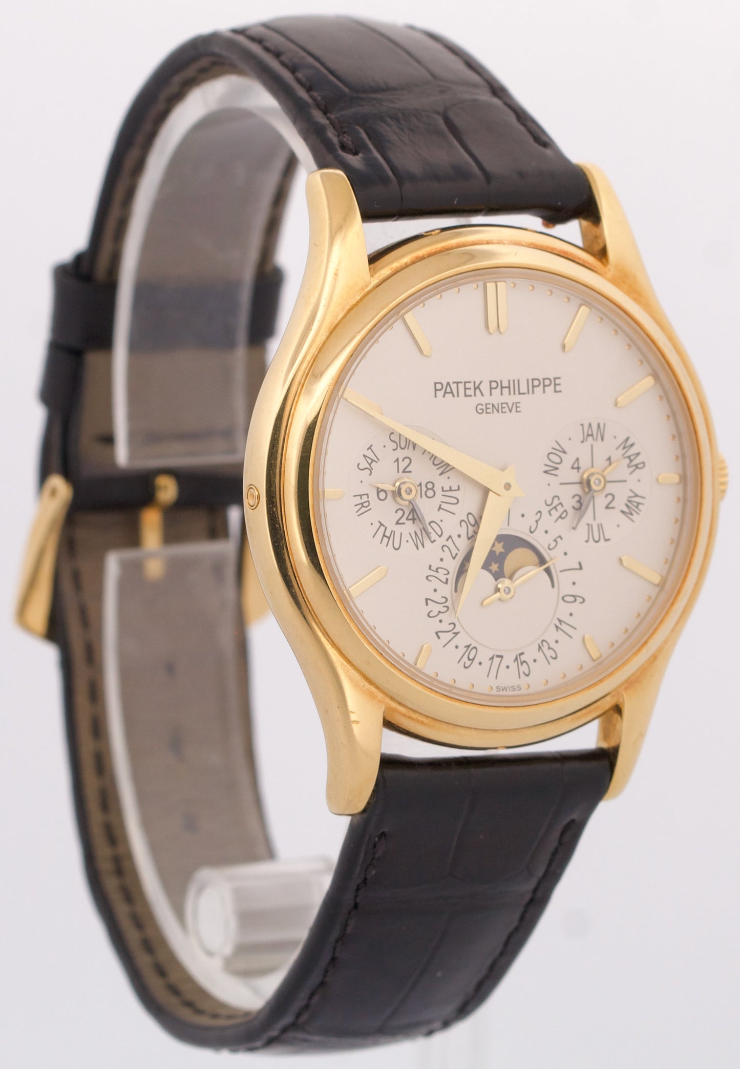 Patek Philippe Grand Complications IVORY 18K Yellow Gold 37mm Watch 5140J