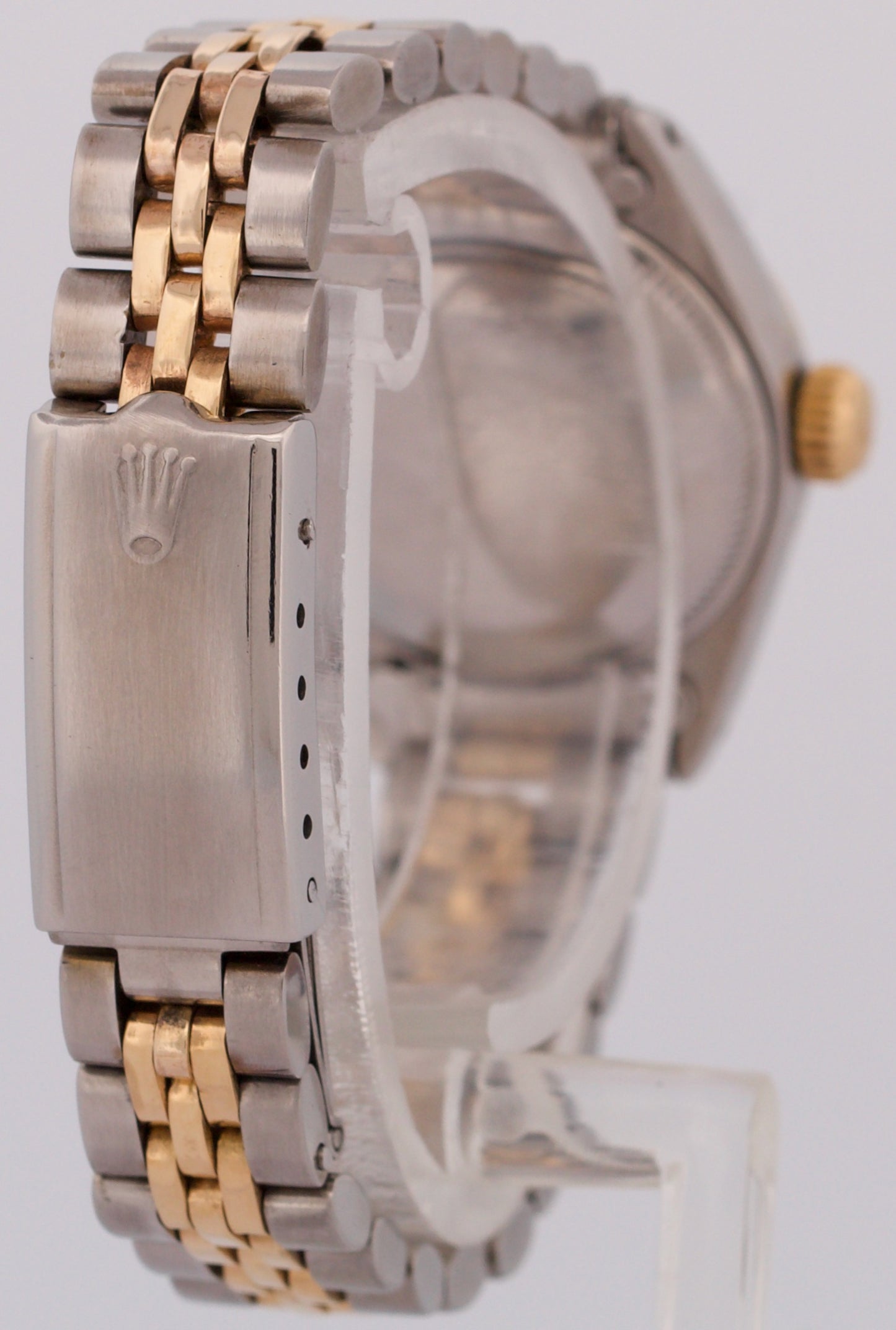 1974 Rolex Date 26mm CHAMPAGNE 18K Yellow Gold Steel Fluted JUBILEE 6917 Watch
