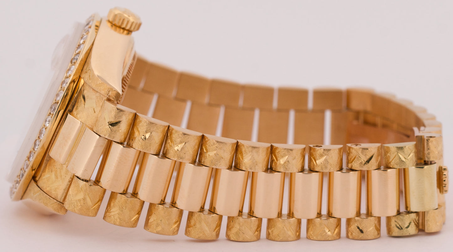 Rolex Day-Date President CHAMPAGNE DIAMOND 36mm FLORENTINE 18K Gold 18038