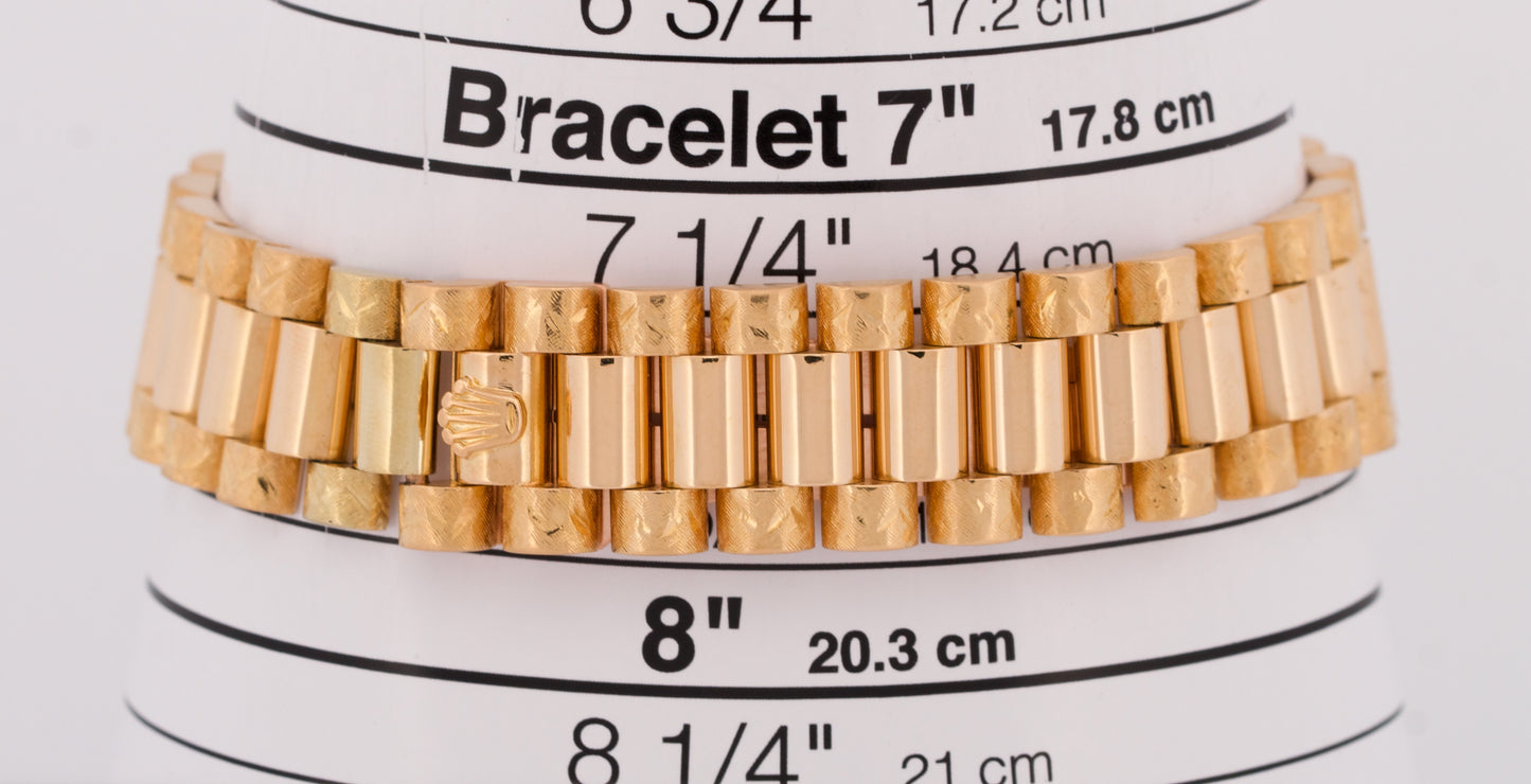 Rolex Day-Date President CHAMPAGNE DIAMOND 36mm FLORENTINE 18K Gold 18038