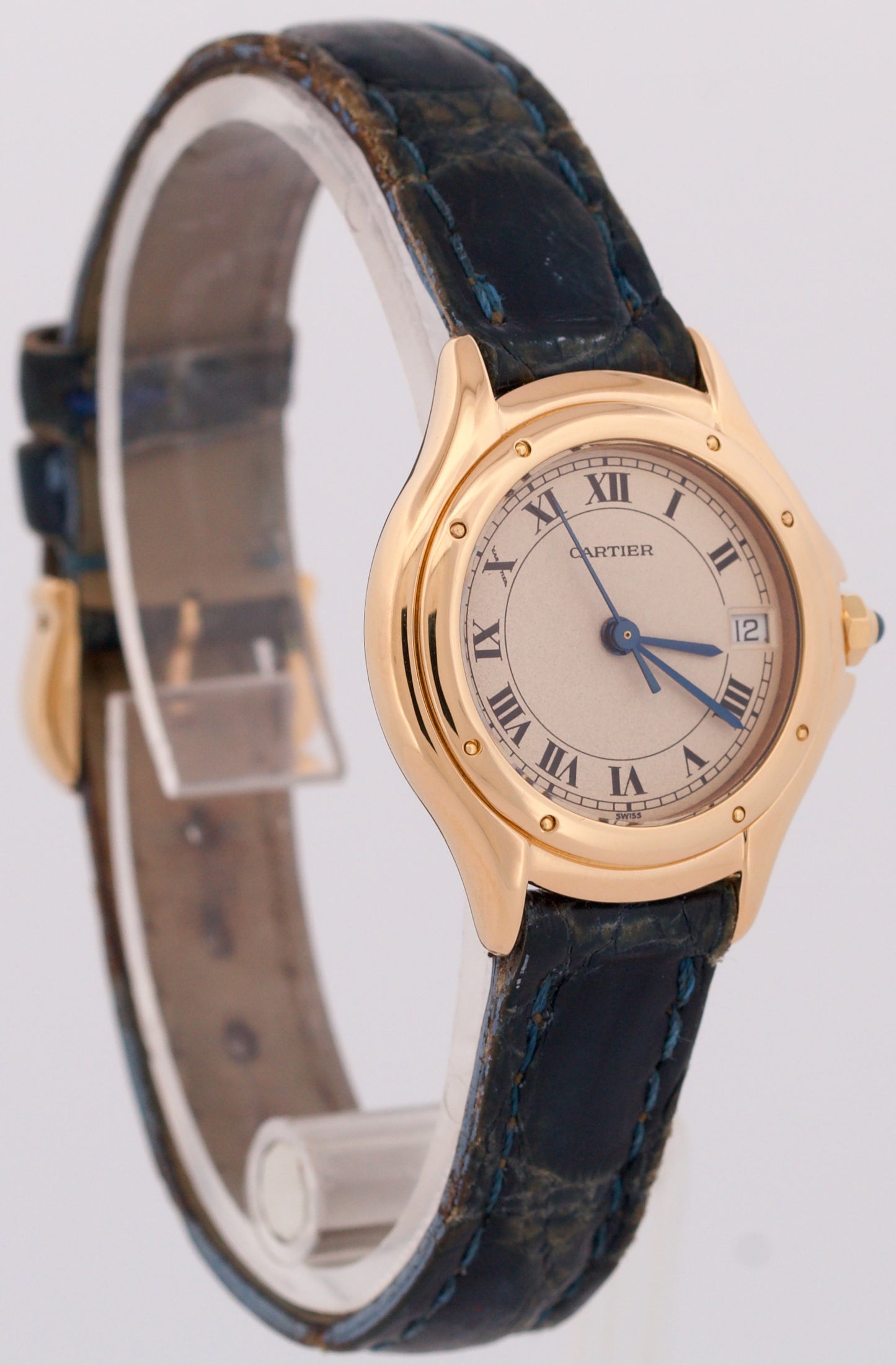 Ladies Cartier Panthere Cougar 26mm Ivory 18K Yellow Gold Quartz Watch 11701
