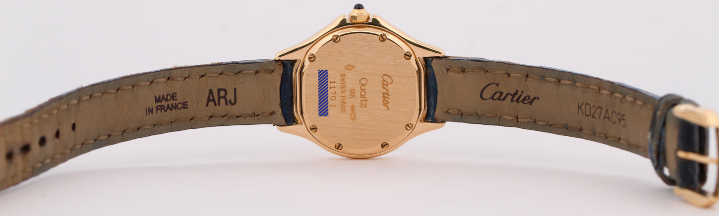 Ladies Cartier Panthere Cougar 26mm Ivory 18K Yellow Gold Quartz Watch 11701