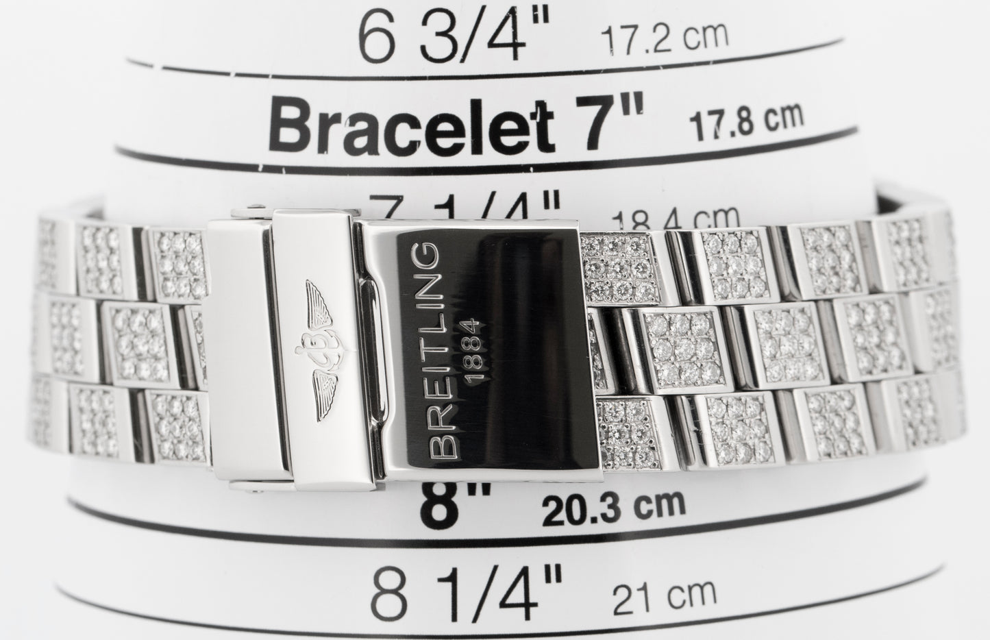 Breitling Super Avenger DIAMOND Chronograph 48mm Steel Watch A13370 BOX