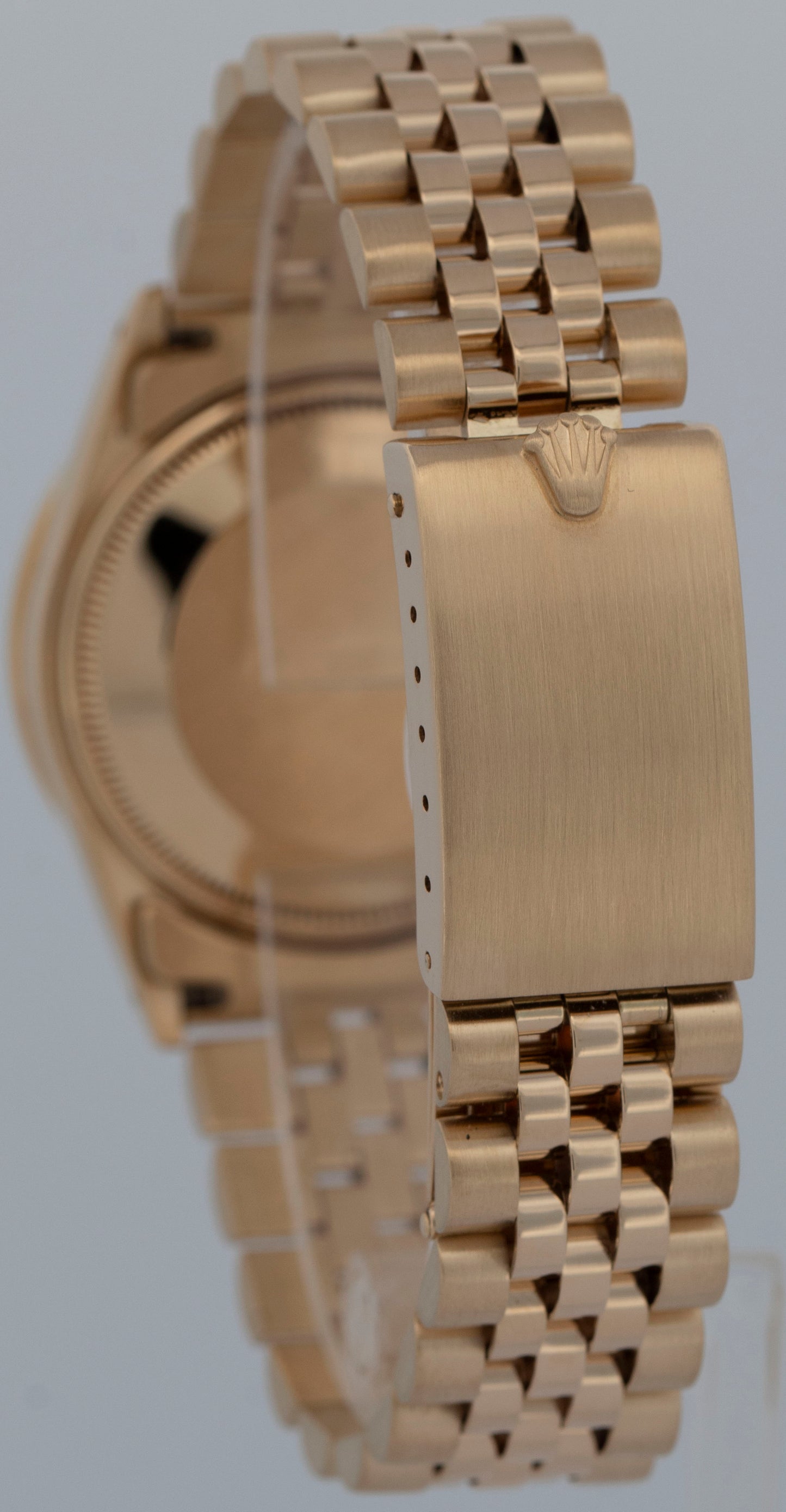 MINT Rolex Oyster Perpetual Date 34mm DIAMOND 14K Yellow Gold Watch 15037 BOX