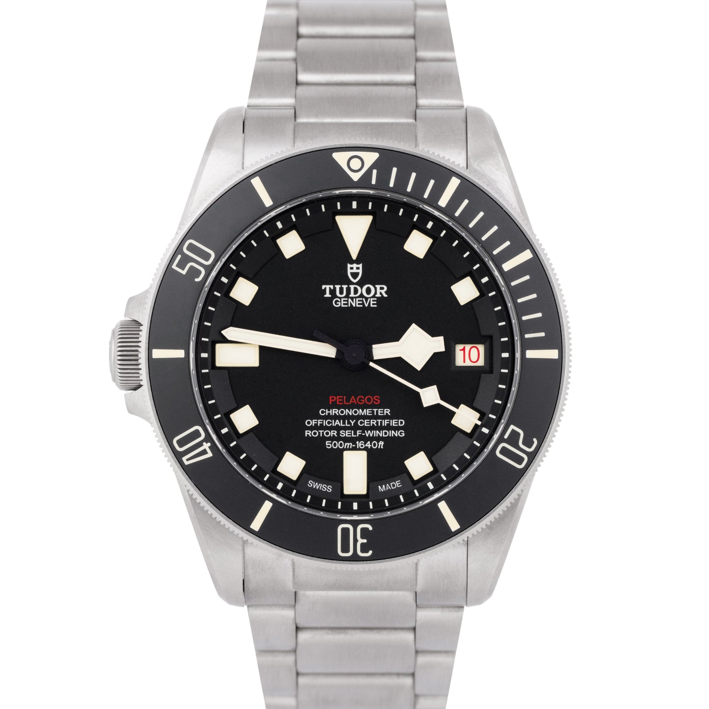 MINT 2024 PAPERS Tudor Pelagos Black Titanium 42mm LHD 25610TNL Rubber Watch BOX
