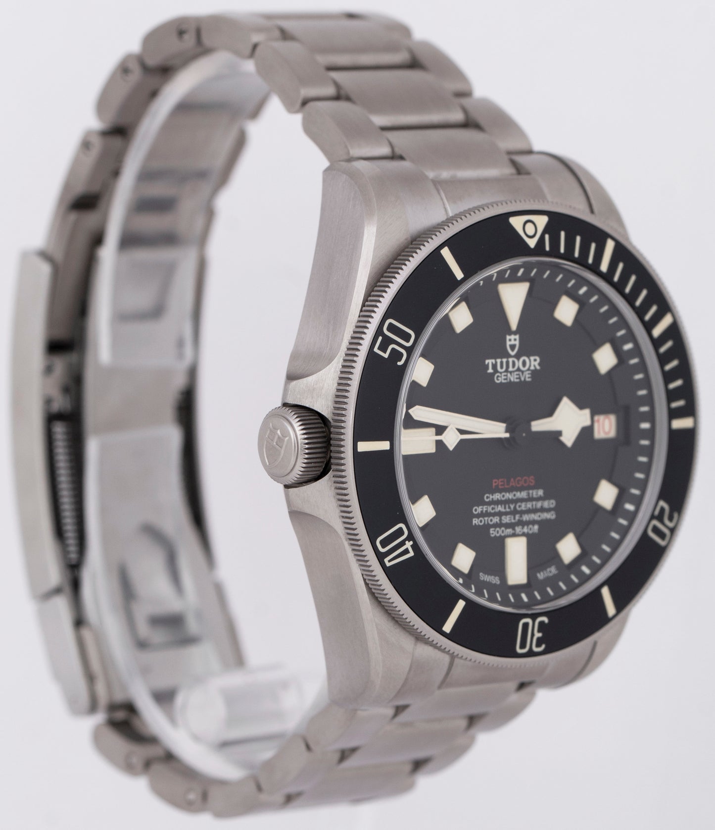 MINT 2024 PAPERS Tudor Pelagos Black Titanium 42mm LHD 25610TNL Rubber Watch BOX