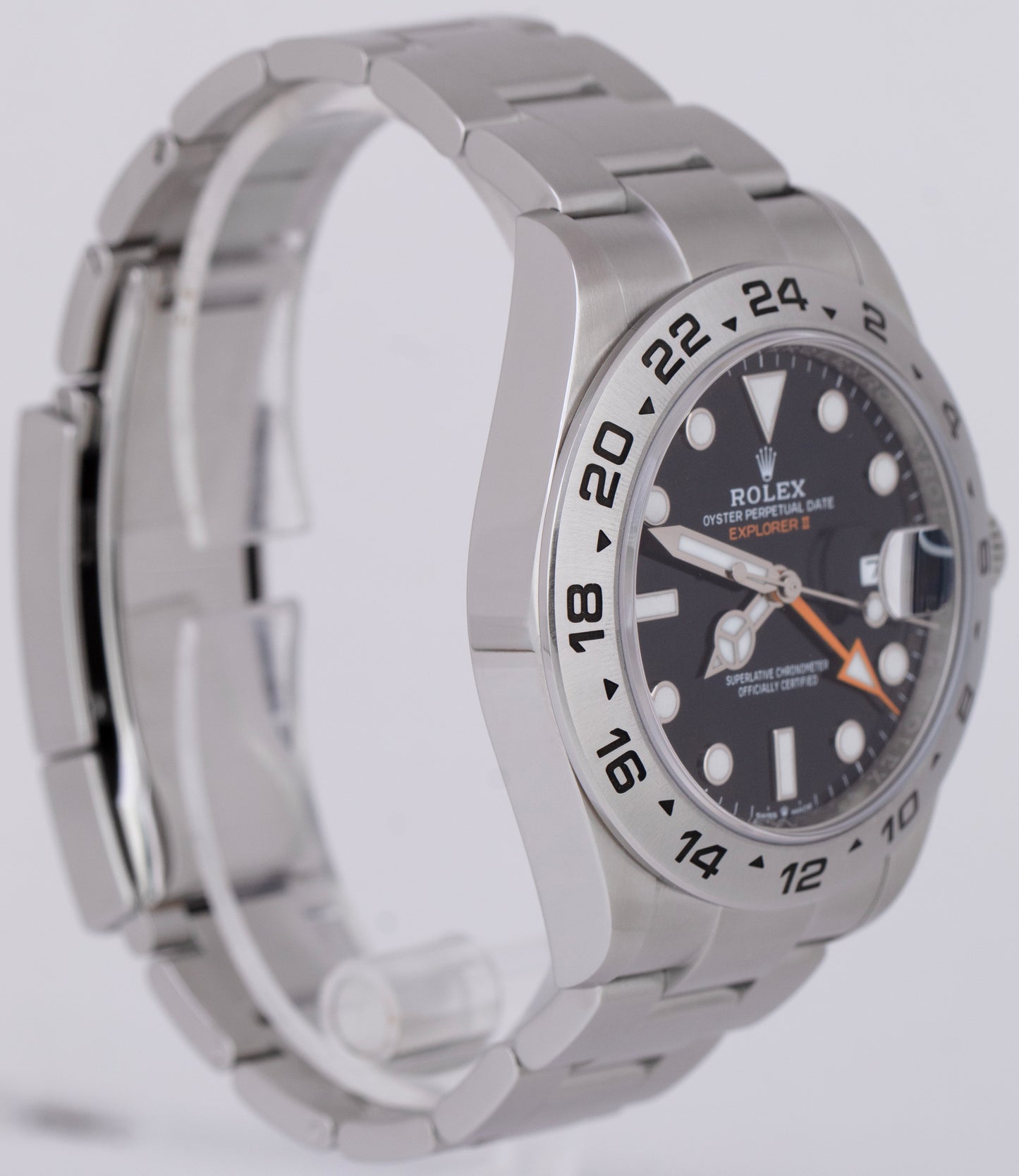 MINT 2023 PAPERS Rolex Explorer II 42mm Black Stainless Steel Watch 226570 BOX