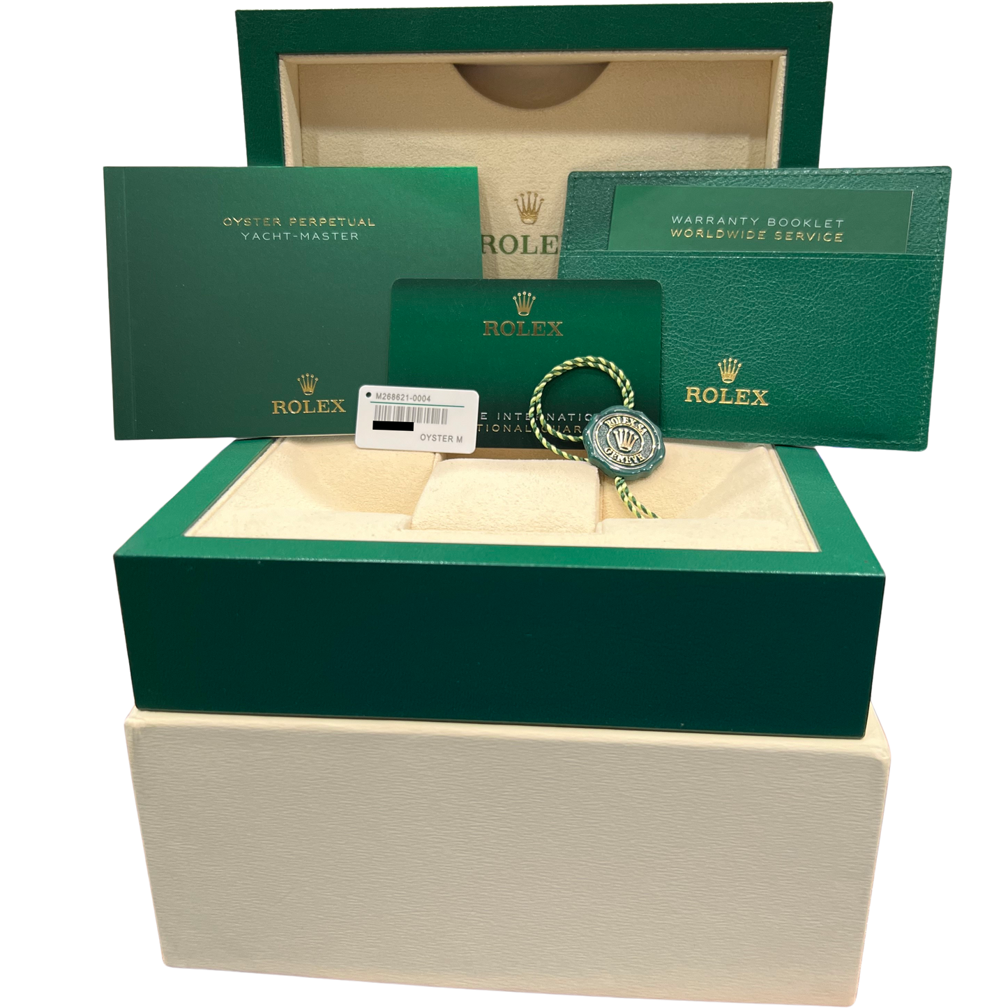 2024 NEW PAPERS Rolex Yacht-Master 37mm Steel Rose Gold BLACK Watch 268621 BOX