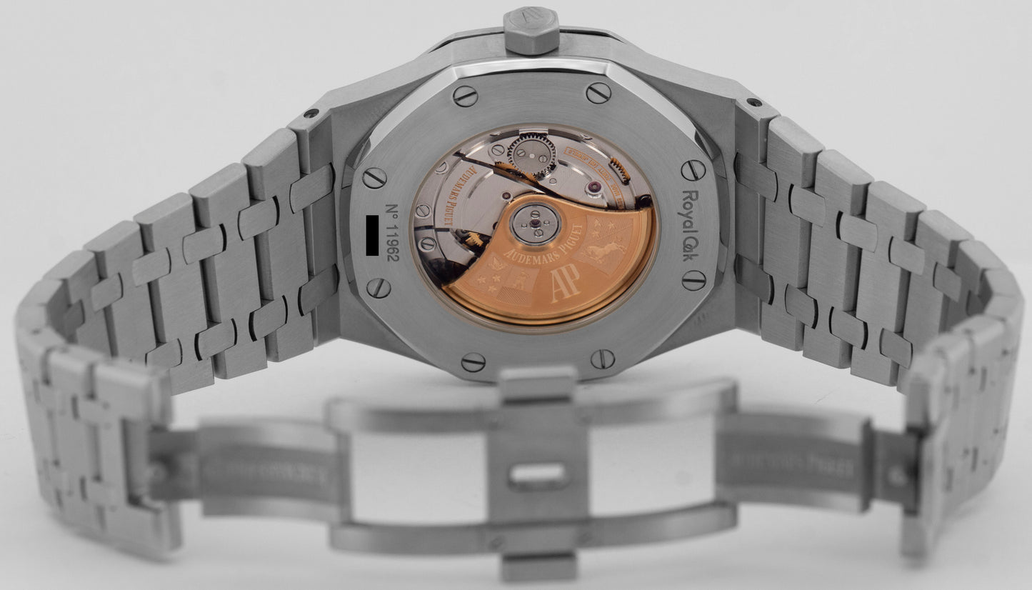 MINT Audemars Piguet Royal Oak BLACK 41mm Stainless Watch 15400ST.OO.1220ST.01