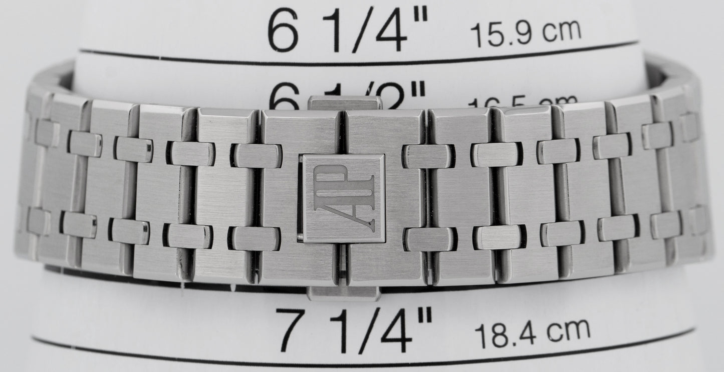 MINT Audemars Piguet Royal Oak BLACK 41mm Stainless Watch 15400ST.OO.1220ST.01