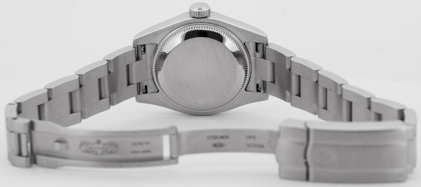 MINT PAPERS Rolex Oyster Perpetual Blue 26mm Stainless Steel Watch 176200 BOX